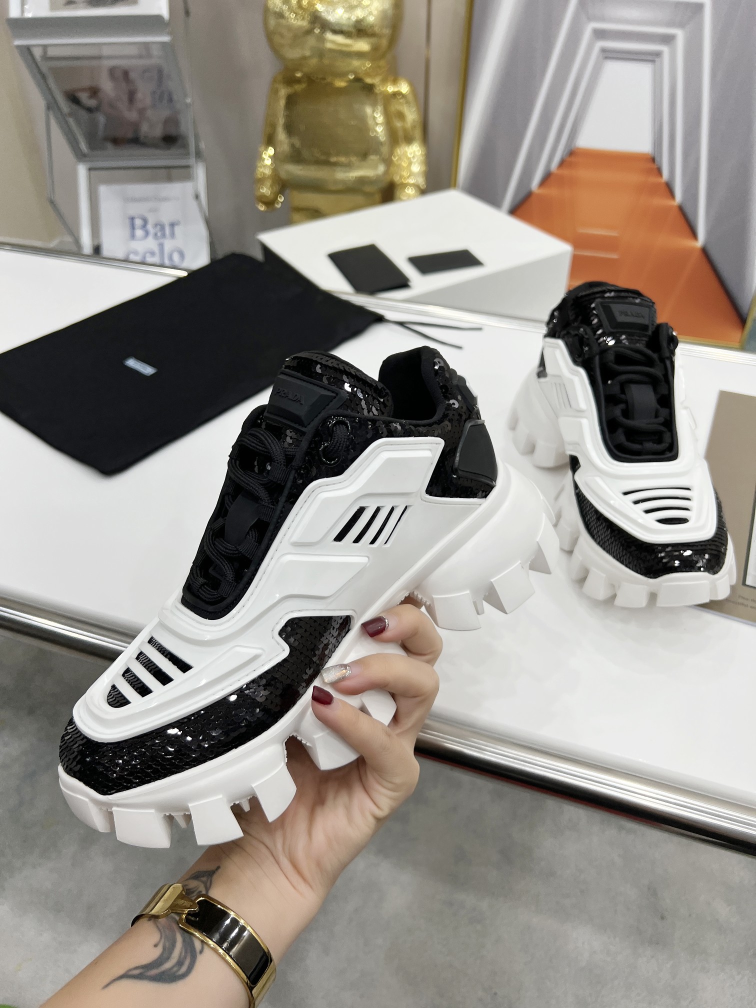 Men P*rada Top Sneaker （ ）