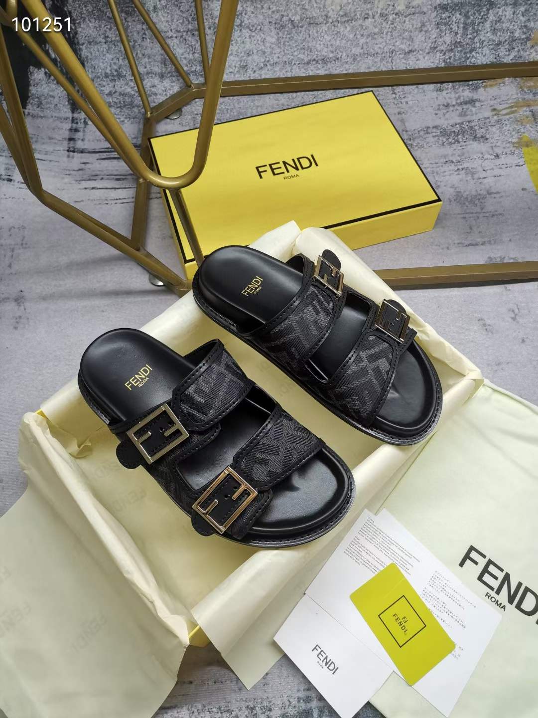 Women Men F*endi Top Sandals （ ）