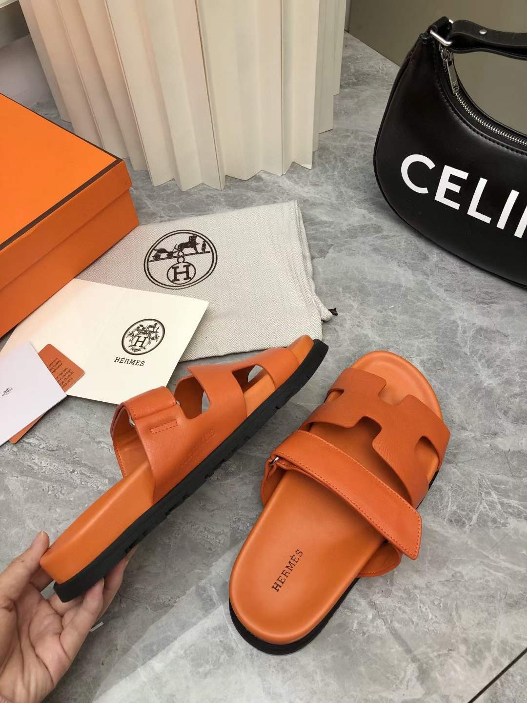 Men Women H*ermes Top Sandals