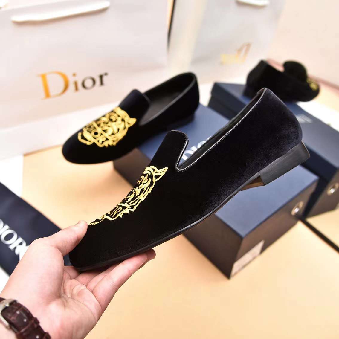 Men D*ior Top Sneaker（）