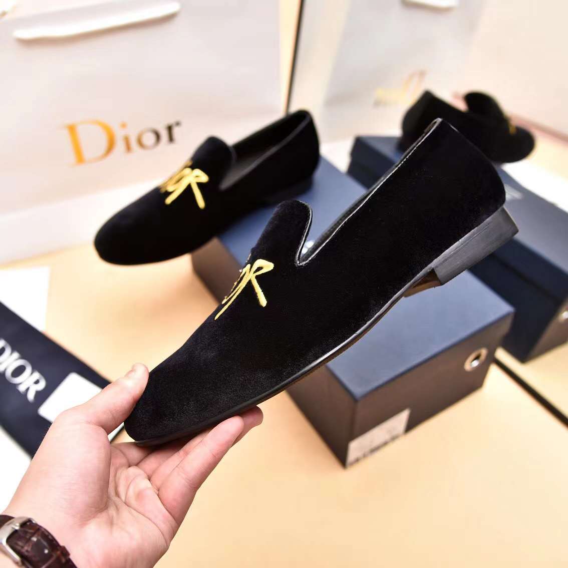 Men D*ior Top Sneaker（）