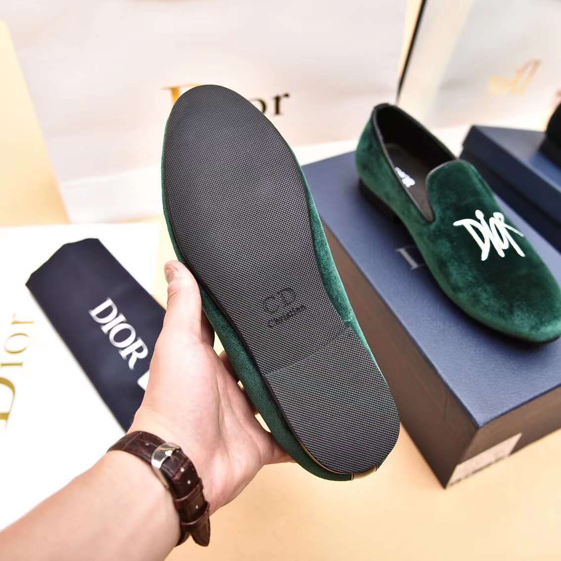 Men D*ior Top Sneaker（）