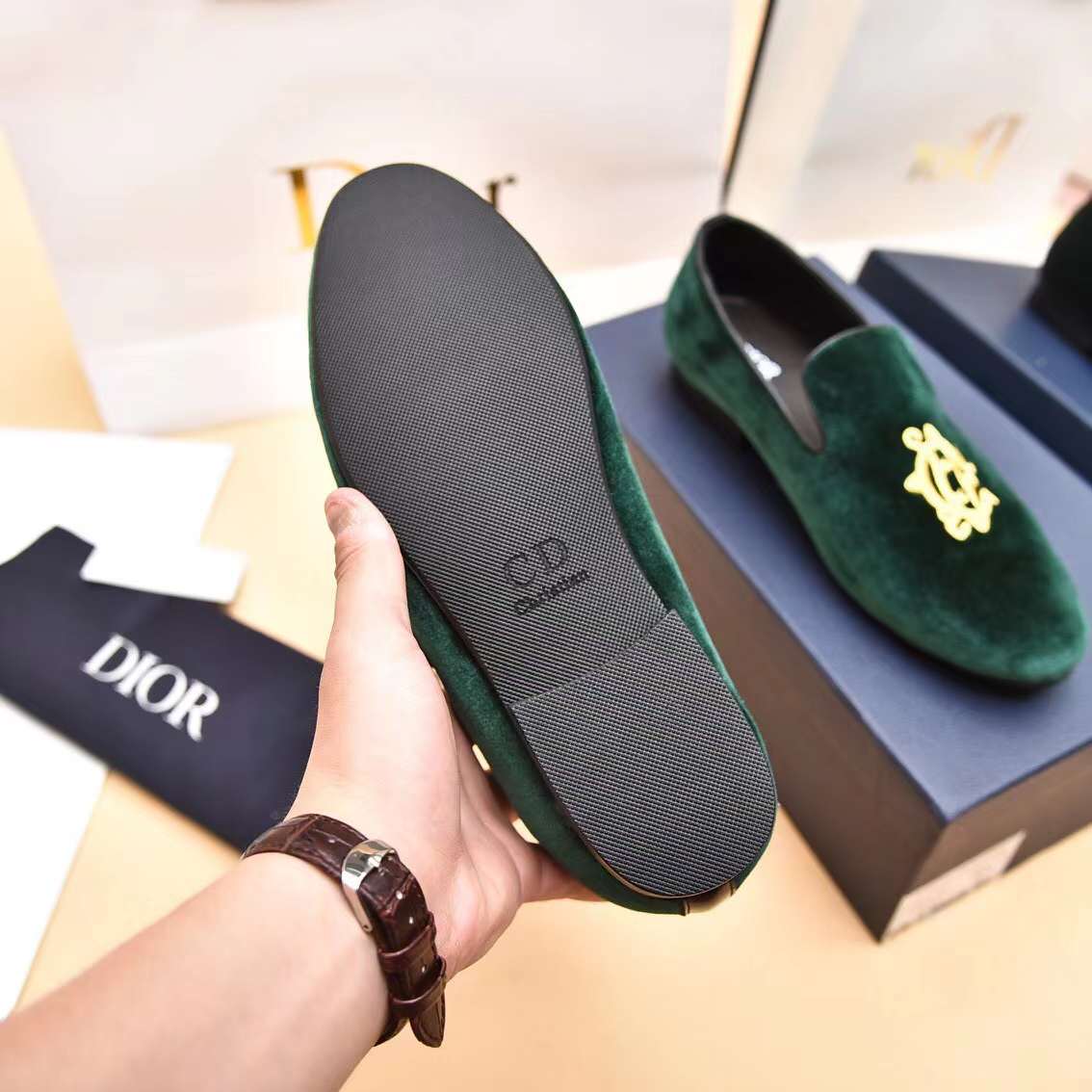 Men D*ior Top Sneaker（）