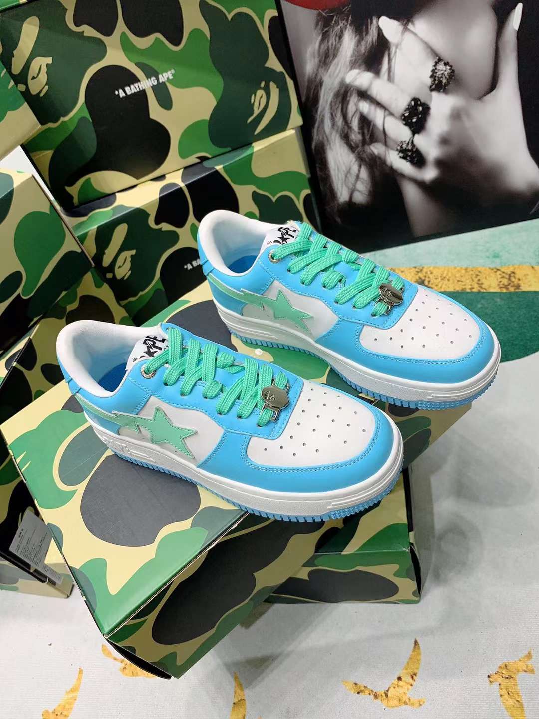 Men Women B*ape sta low Top Sneaker
