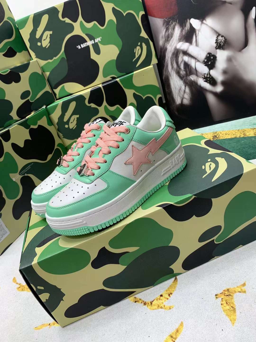 Men Women B*ape sta low Top Sneaker