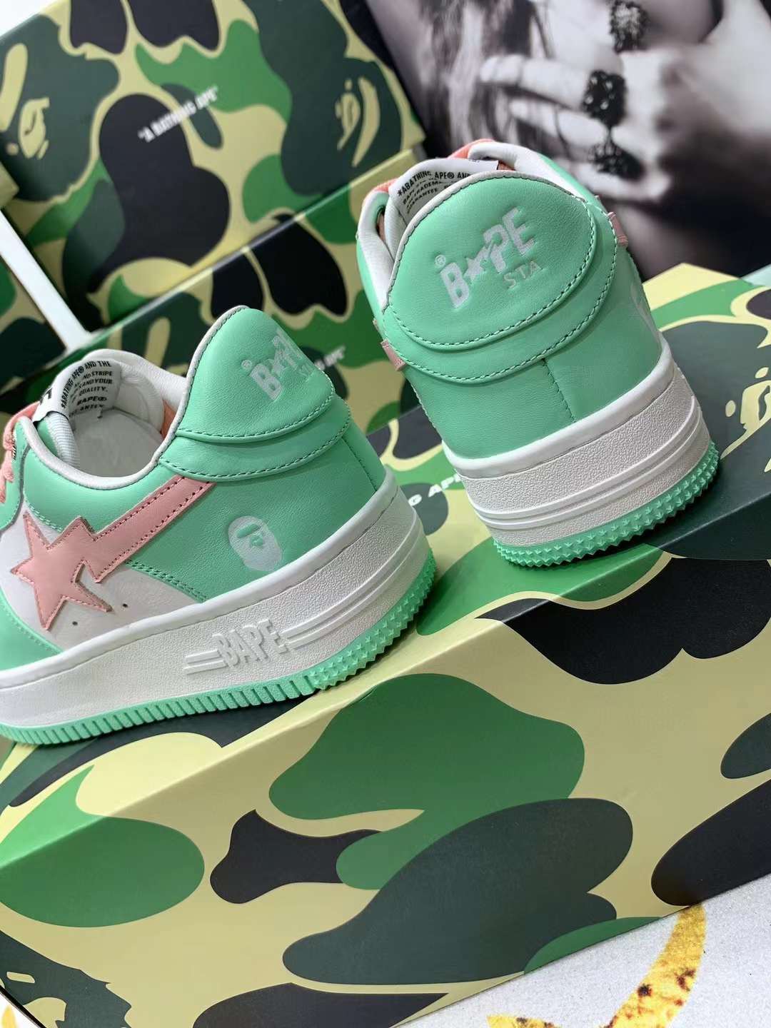 Men Women B*ape sta low Top Sneaker