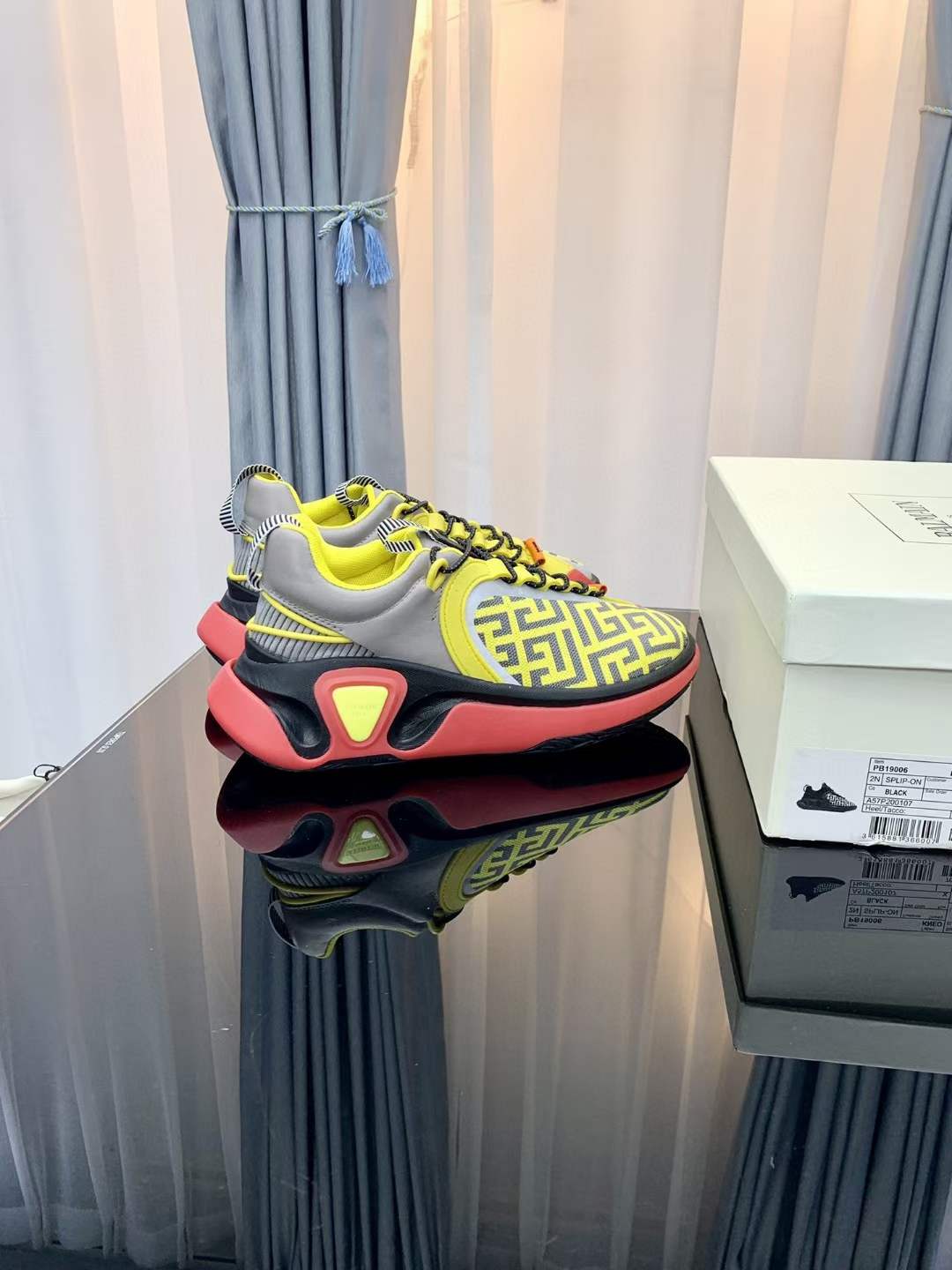 Men Women B*almain Top Sneakers