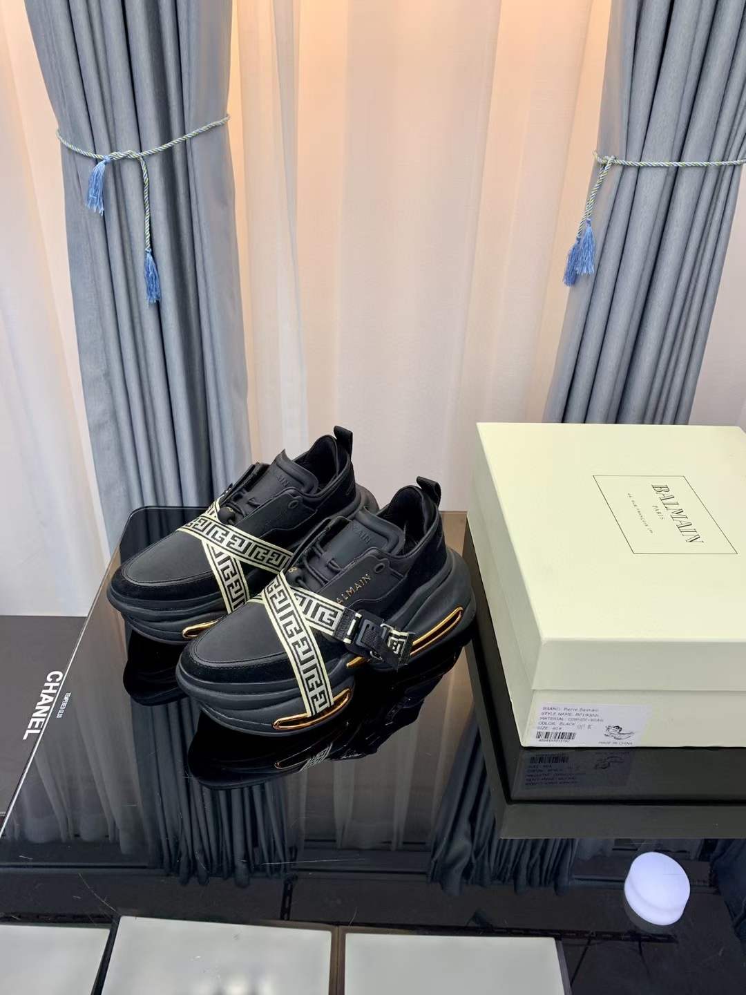 Men Women B*almain Top Sneakers