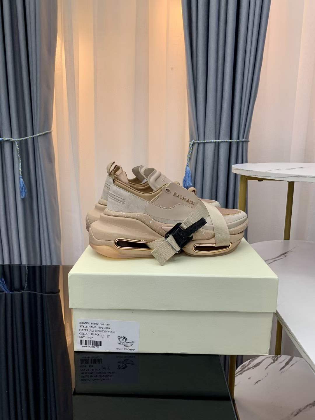 Men Women B*almain Top Sneakers