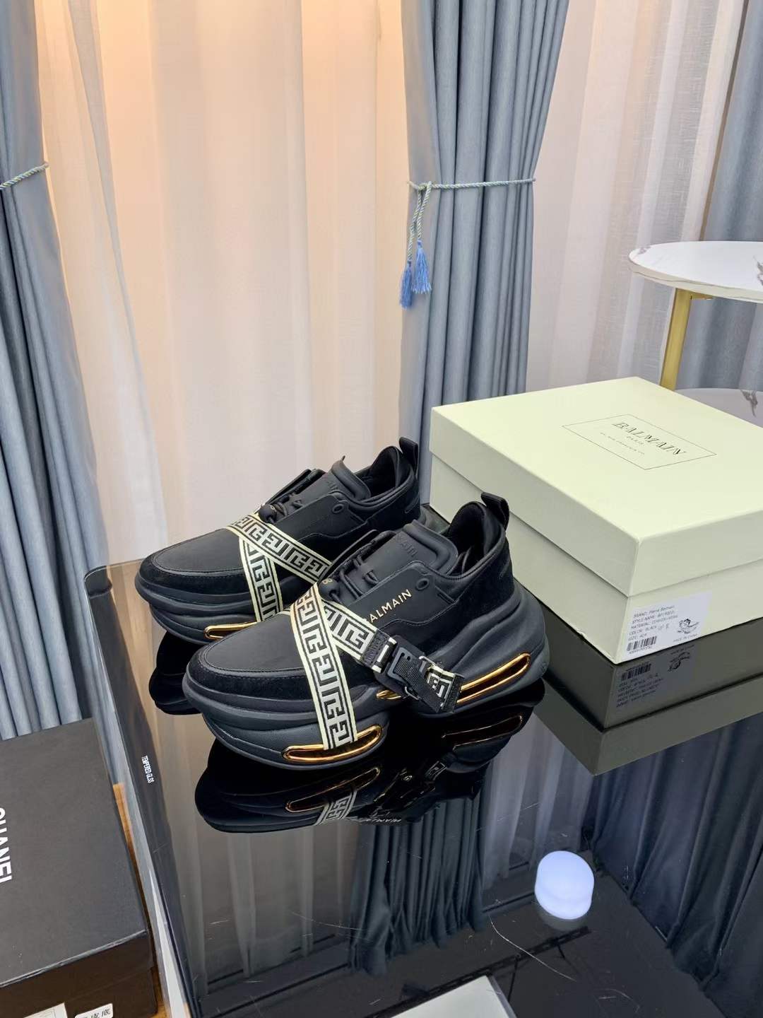 Men Women B*almain Top Sneakers