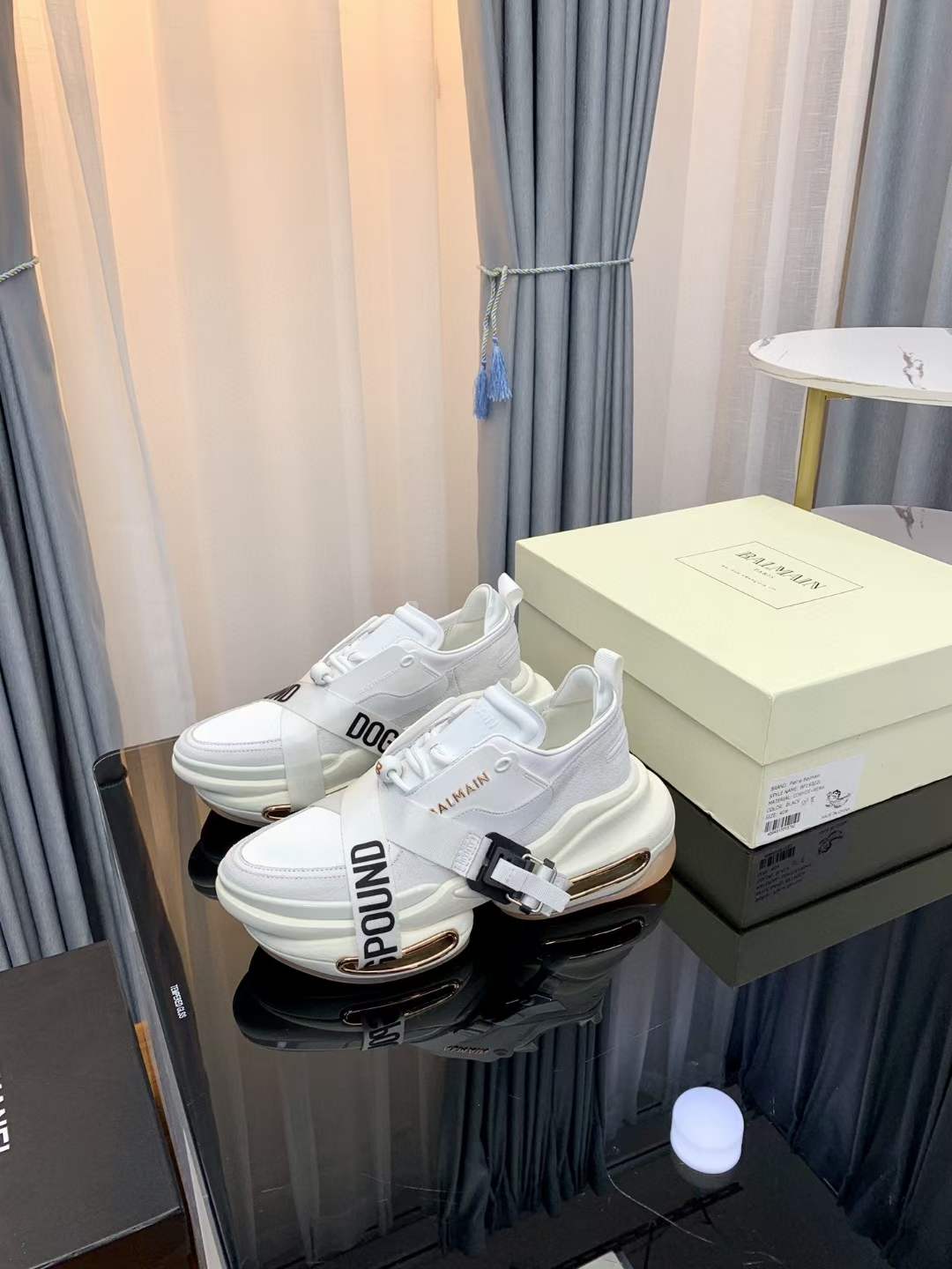 Men Women B*almain Top Sneakers