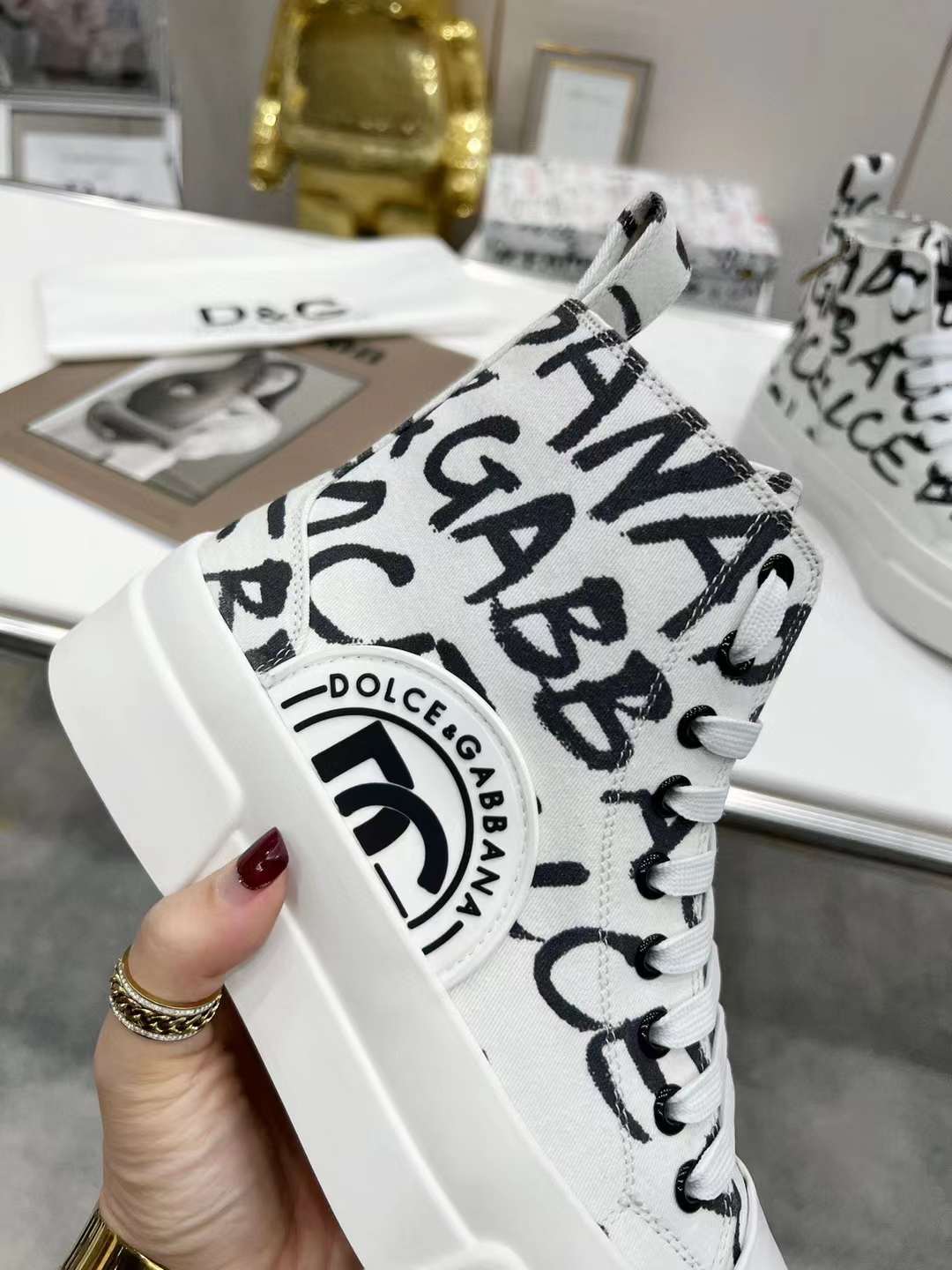 Men Women D*G Top Sneakers