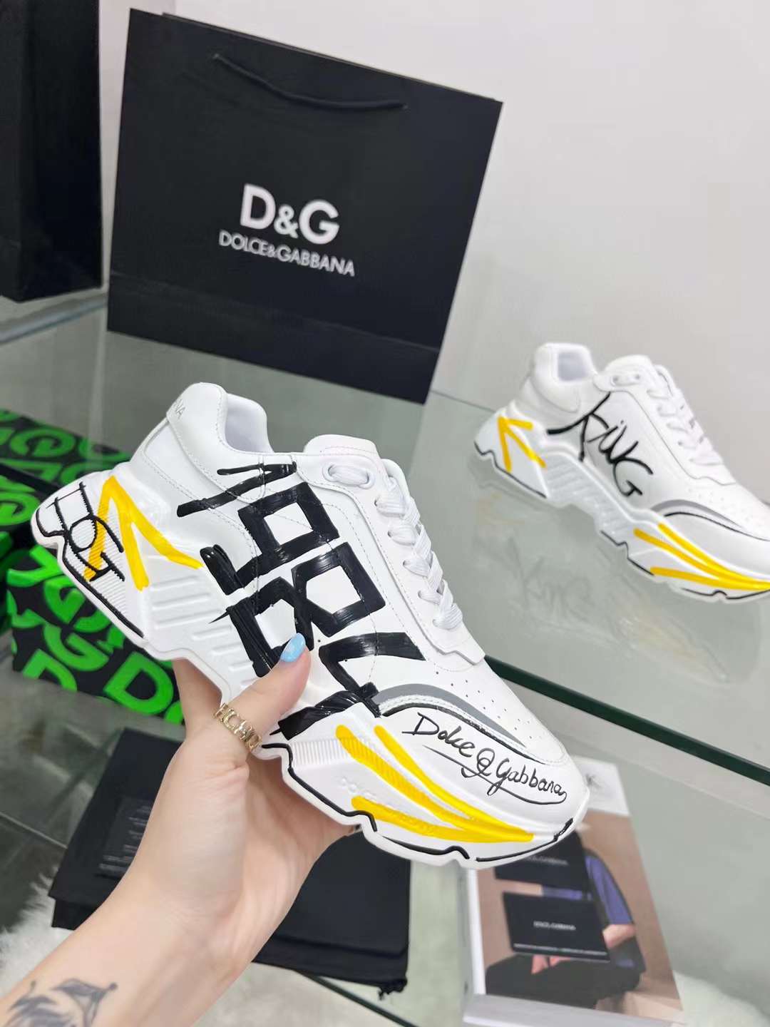 Men Women D*G Top Sneakers