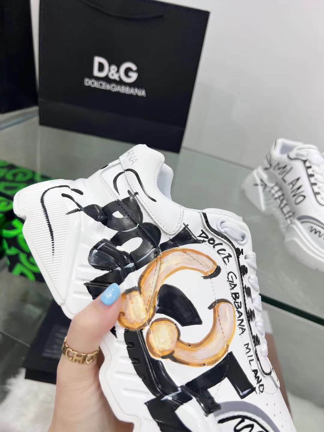 Men Women D*G Top Sneakers