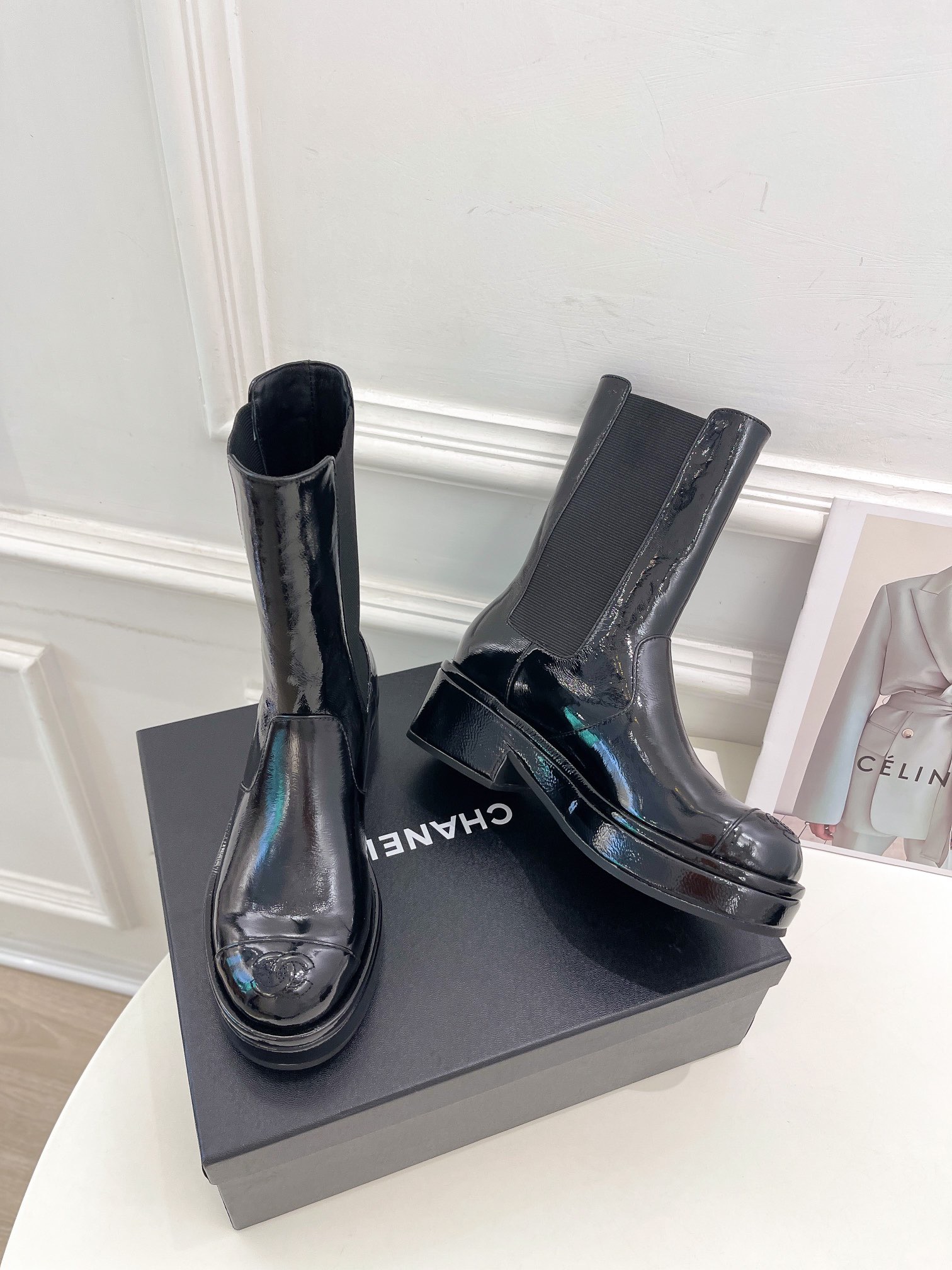 Women C*hanel Top Boots Maikesneakers