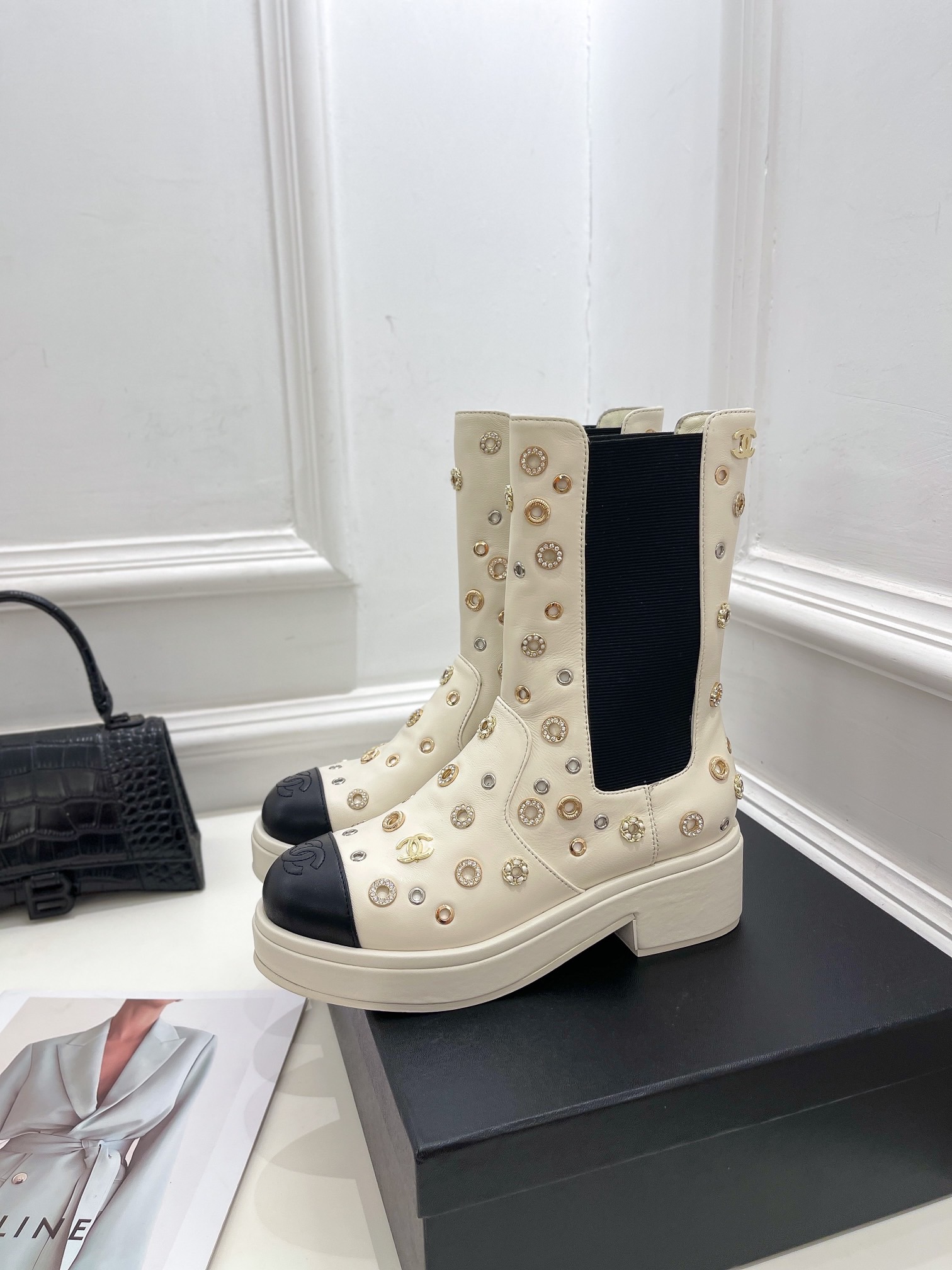 Women C*hanel Top Boots Maikesneakers