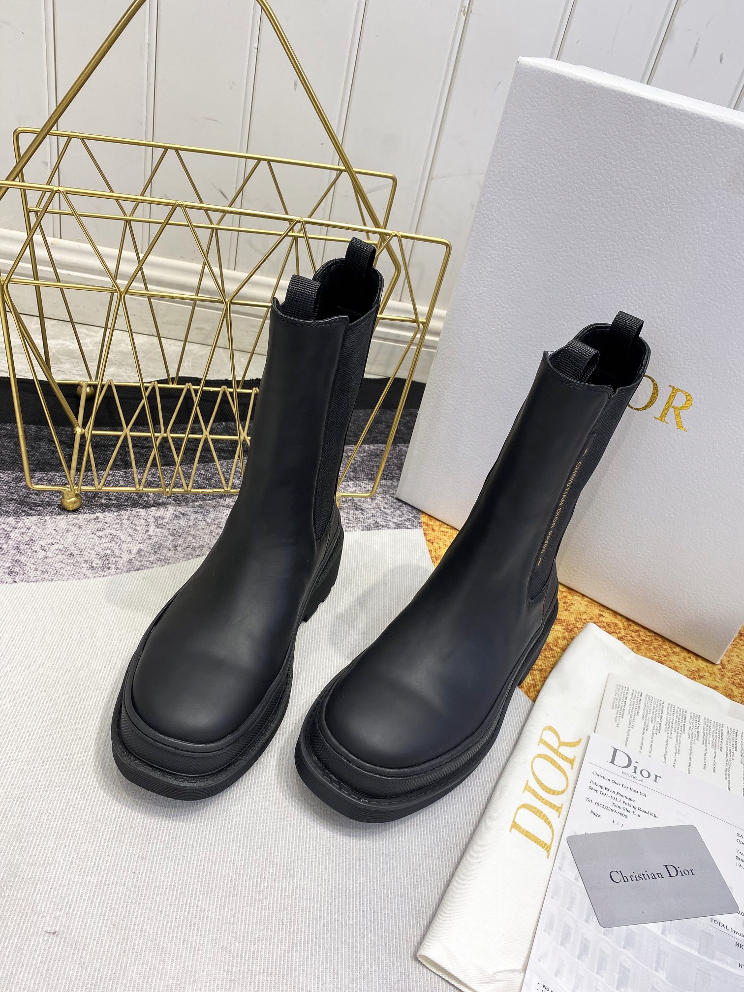 Women D*ior Top Boots Maikesneakers