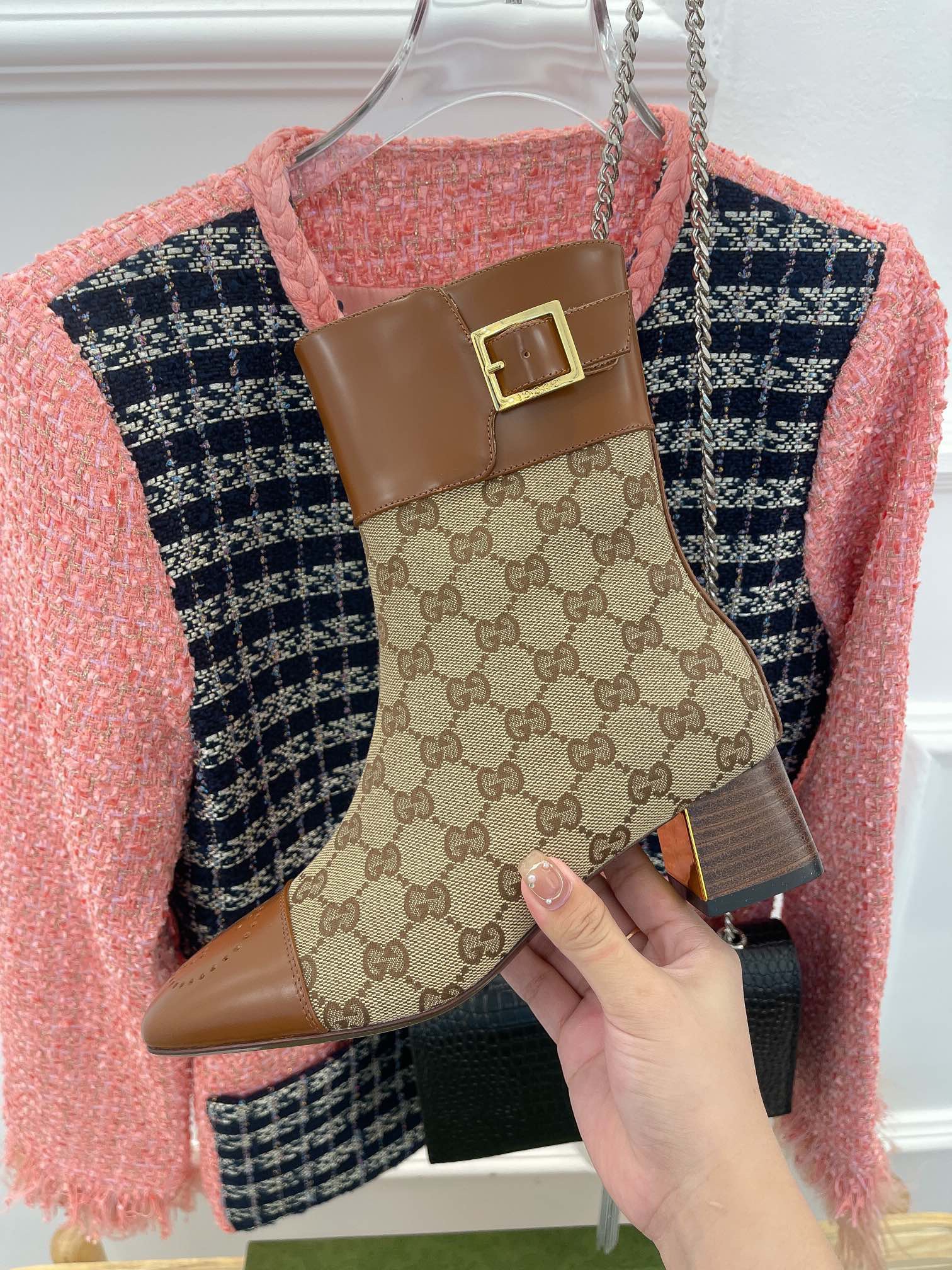 Women G*ucci Top Boots Maikesneakers