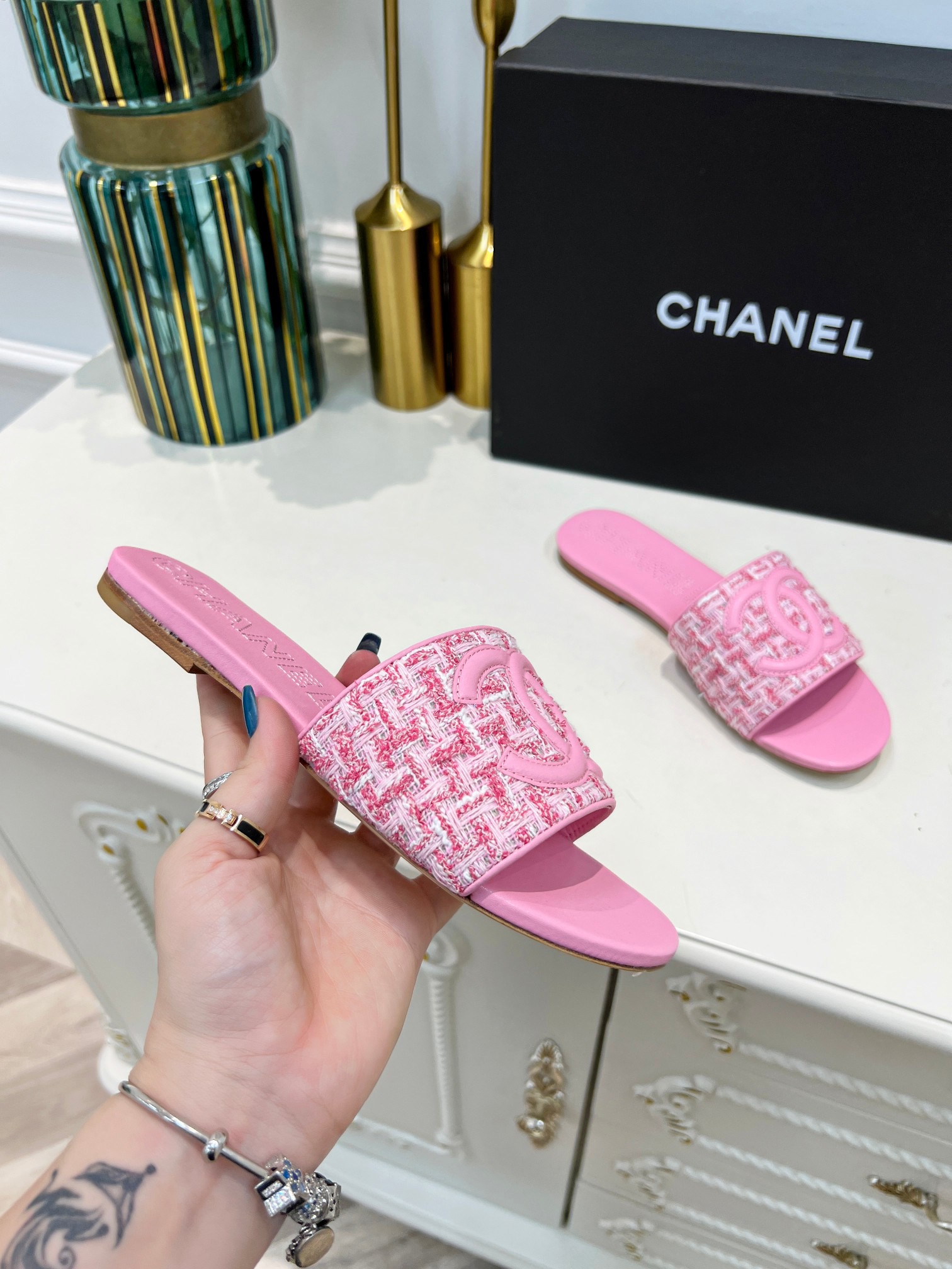 Women C*hanel Top Sandals