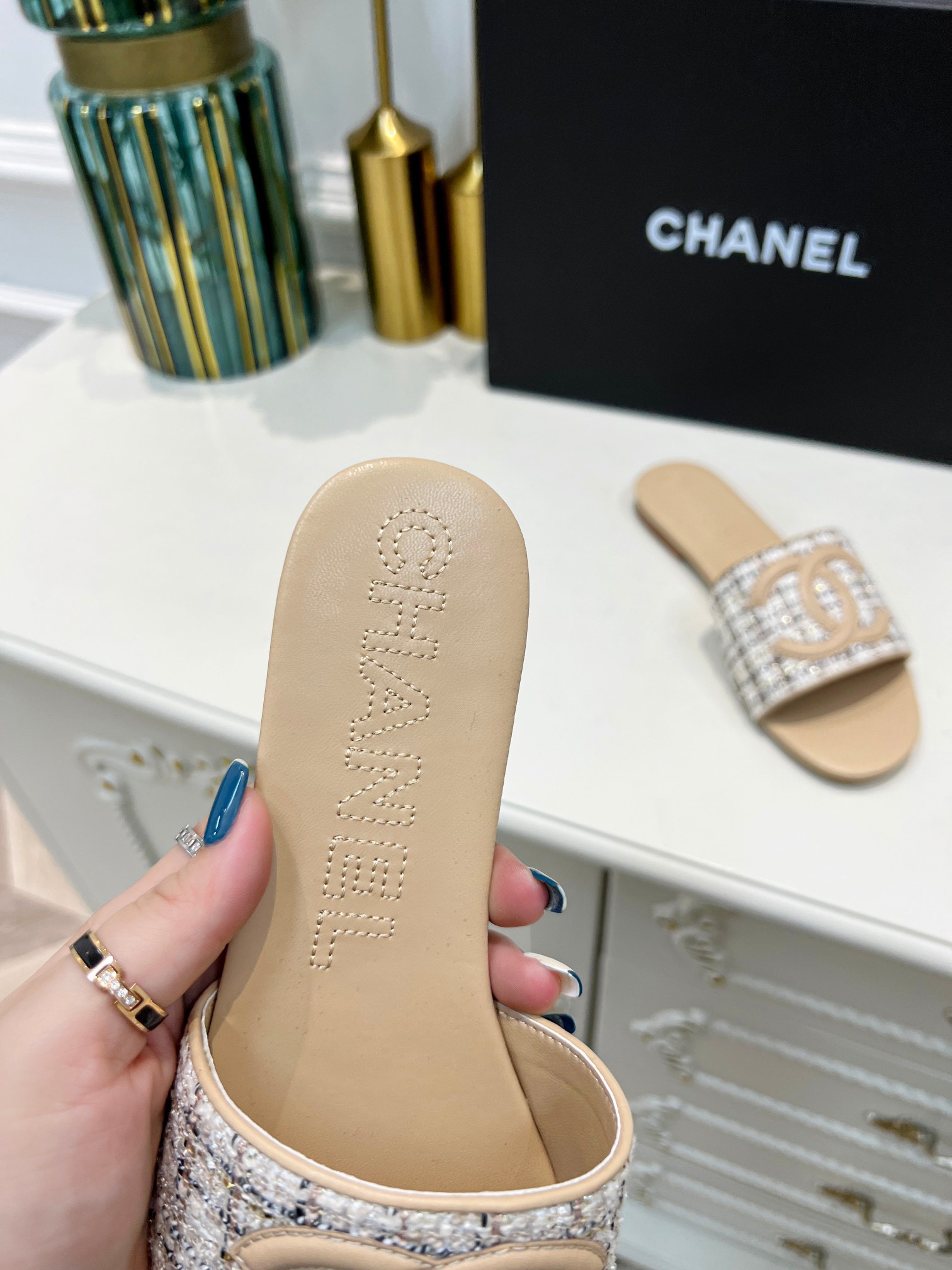 Women C*hanel Top Sandals