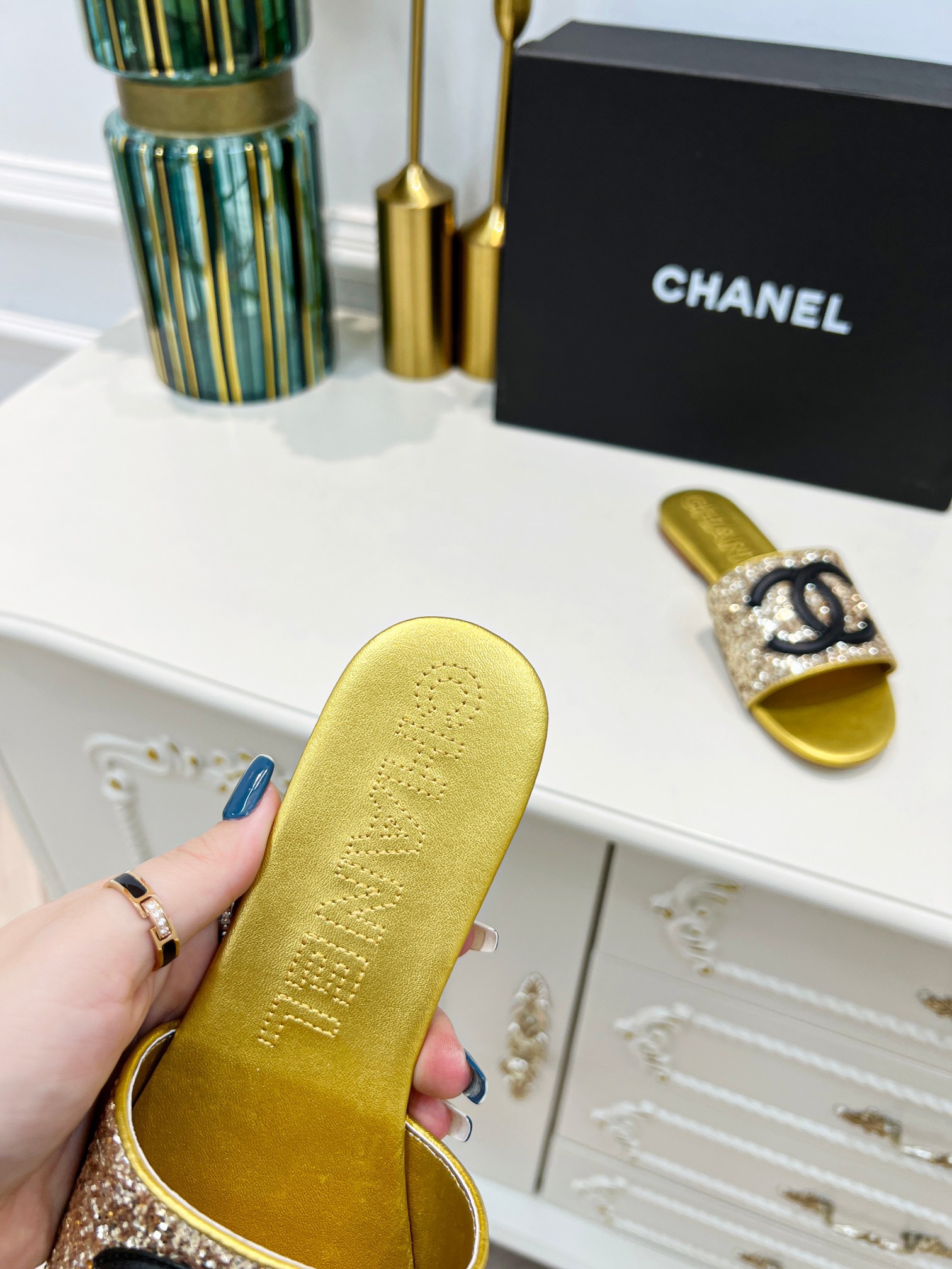 Women C*hanel Top Sandals