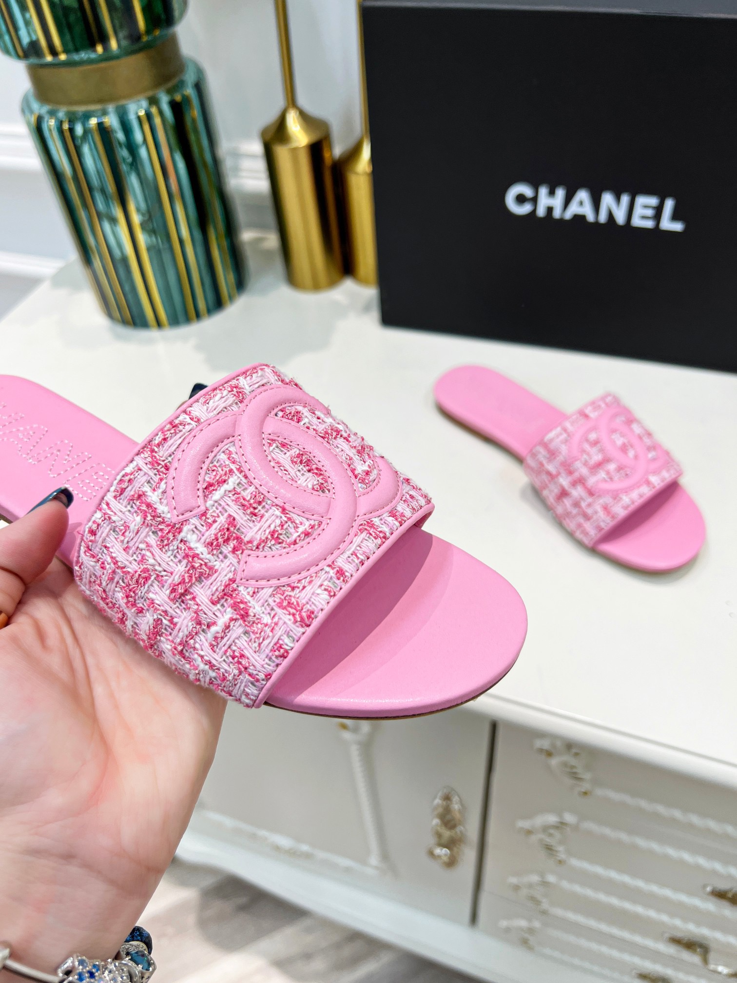 Women C*hanel Top Sandals