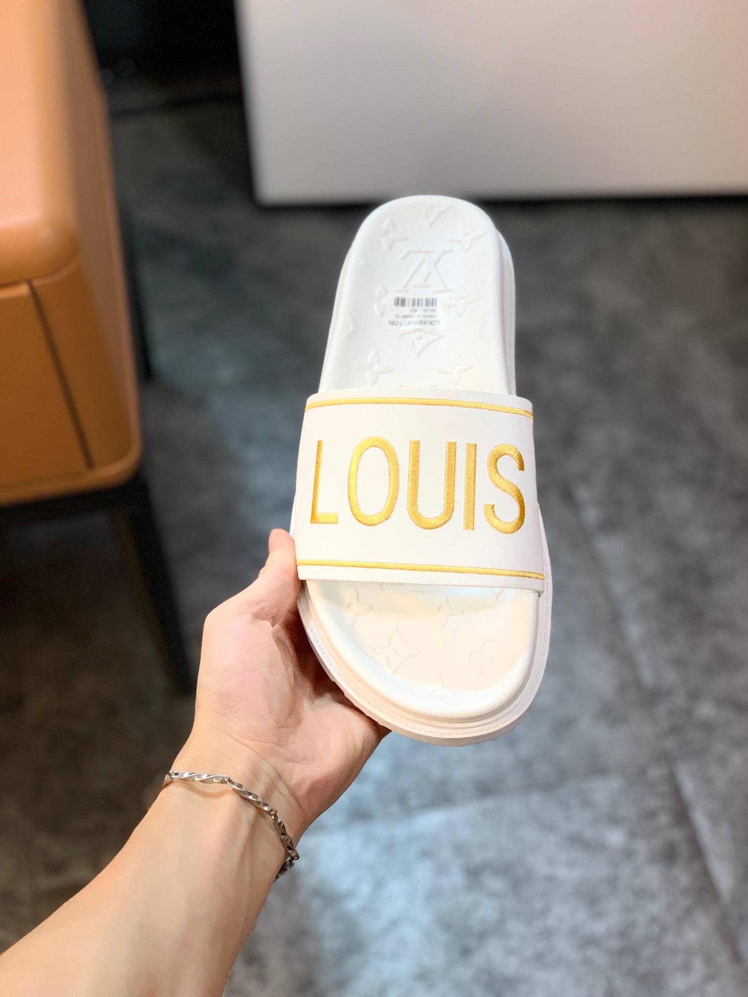 Men L*ouis V*uitton Top Slippers