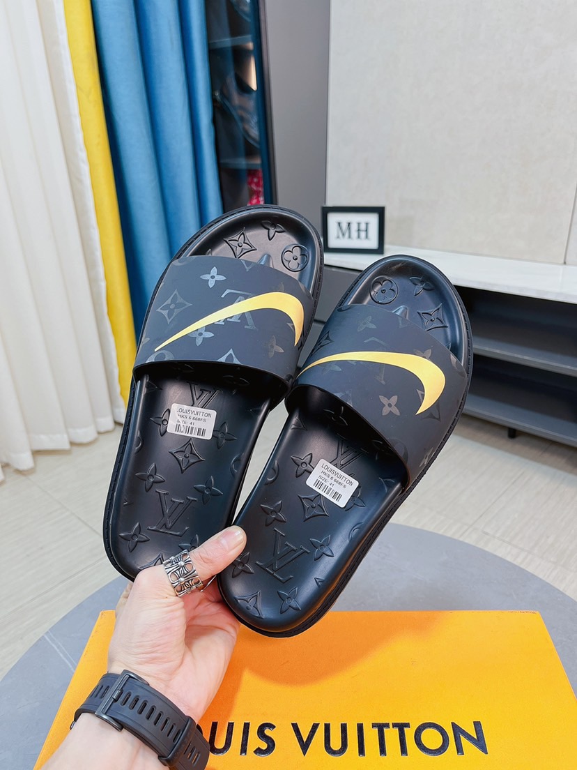 Men L*ouis V*uitton Top Slippers