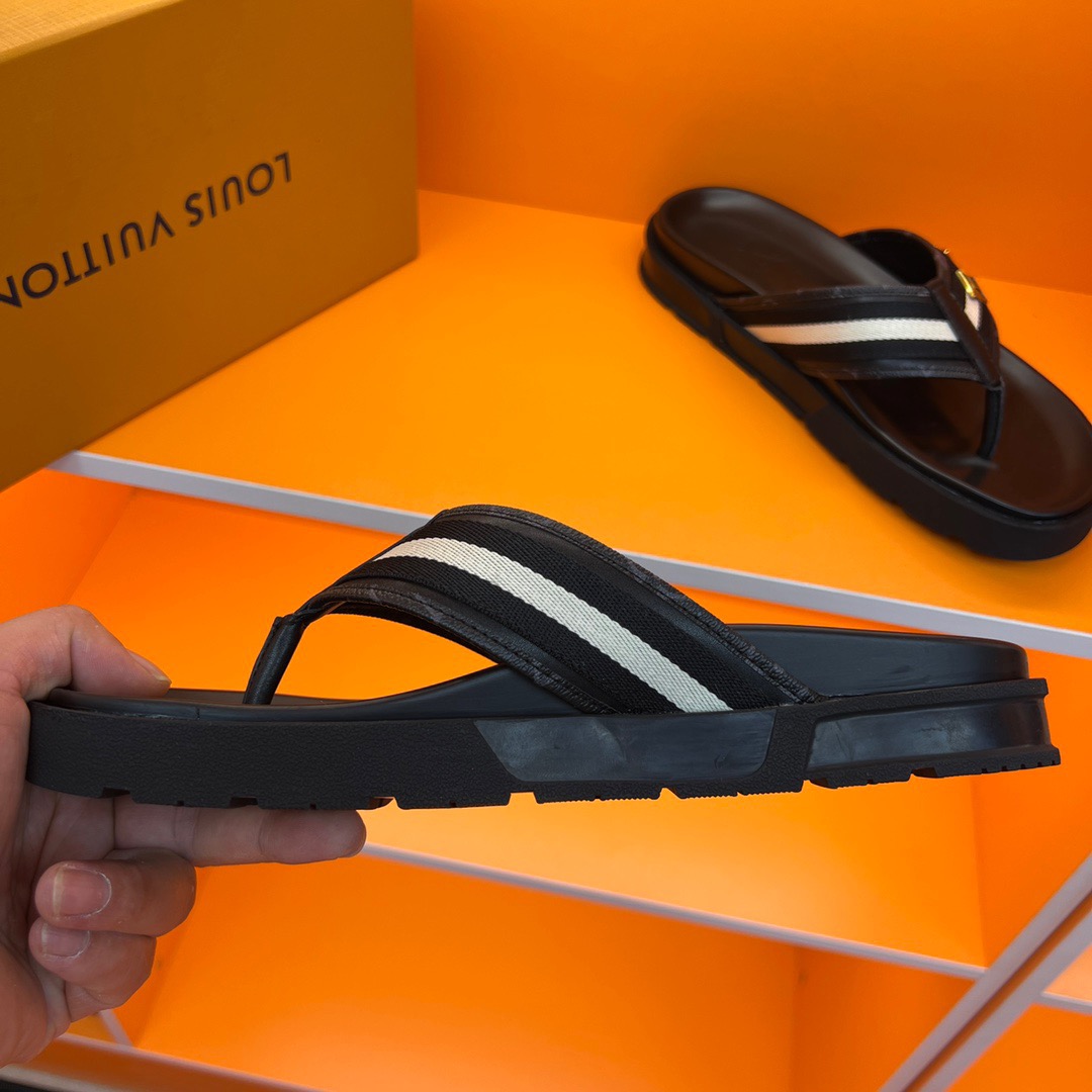 Men L*ouis V*uitton Top Slippers