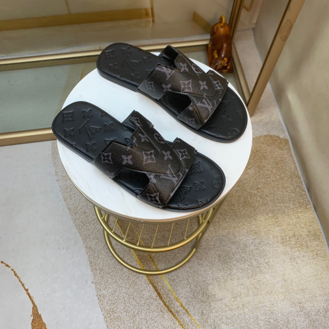 Men L*ouis V*uitton Top Slippers