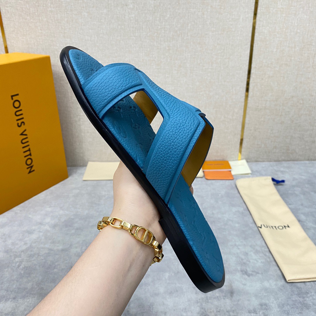 Men L*ouis V*uitton Top Slippers