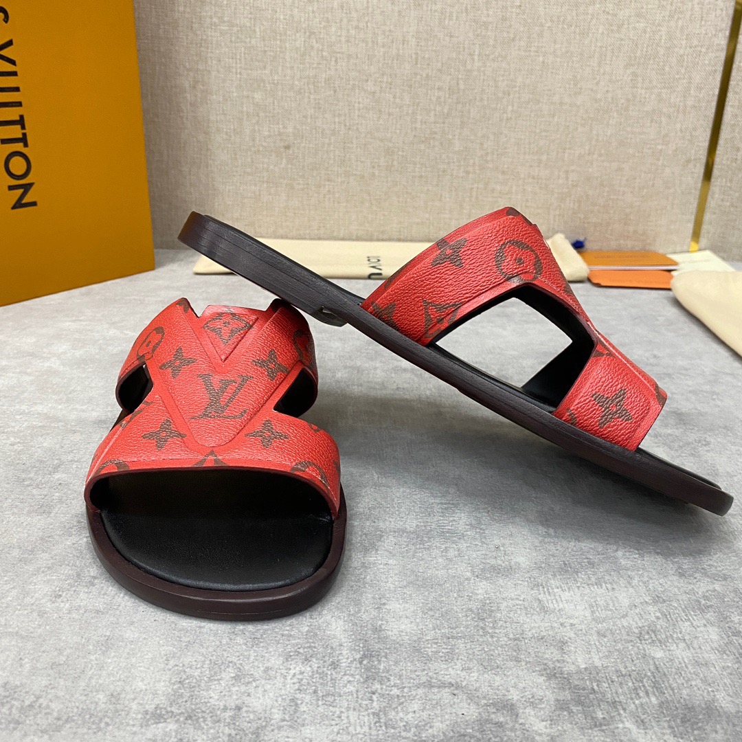 Men L*ouis V*uitton Top Slippers