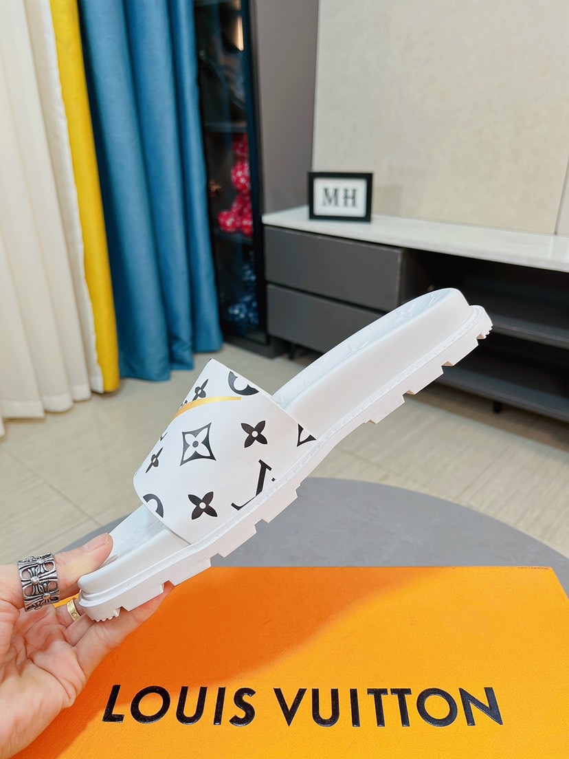 Men L*ouis V*uitton Top Slippers