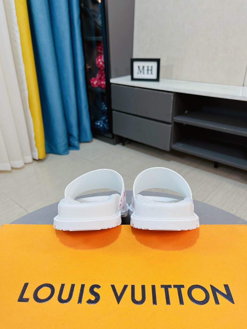 Men L*ouis V*uitton Top Slippers
