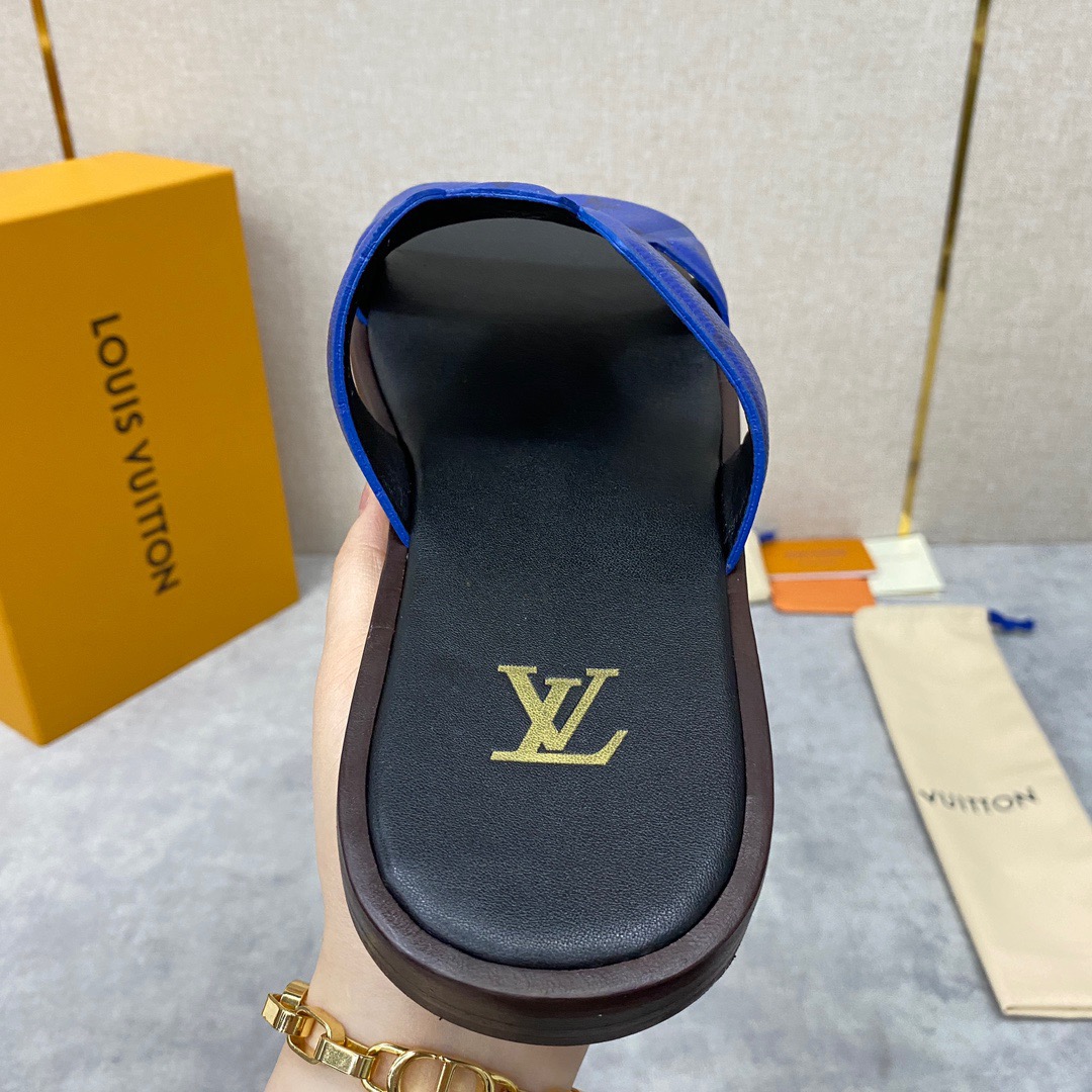 Men L*ouis V*uitton Top Slippers