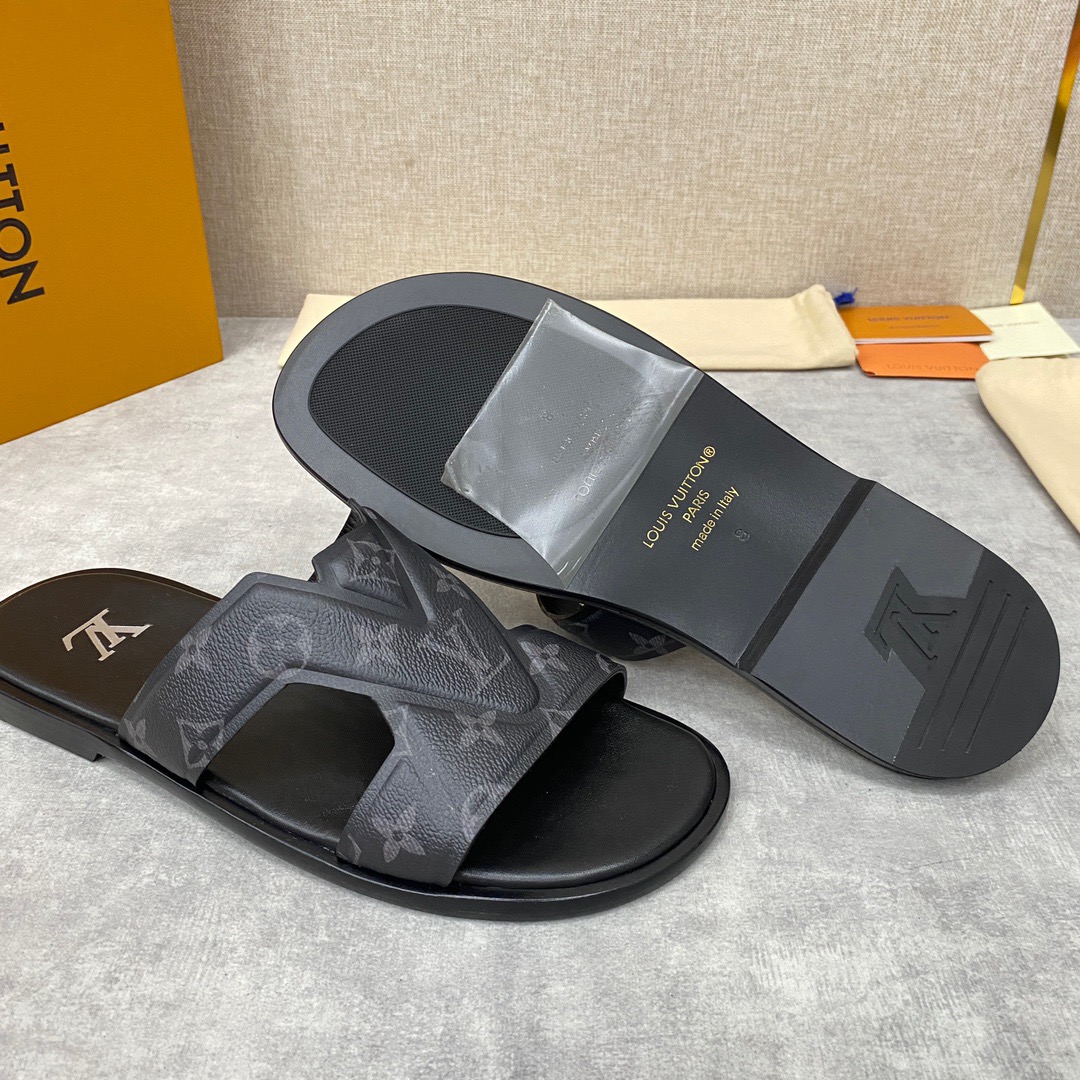 Men L*ouis V*uitton Top Slippers