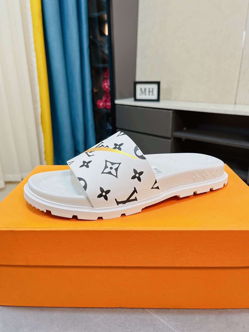 Men L*ouis V*uitton Top Slippers