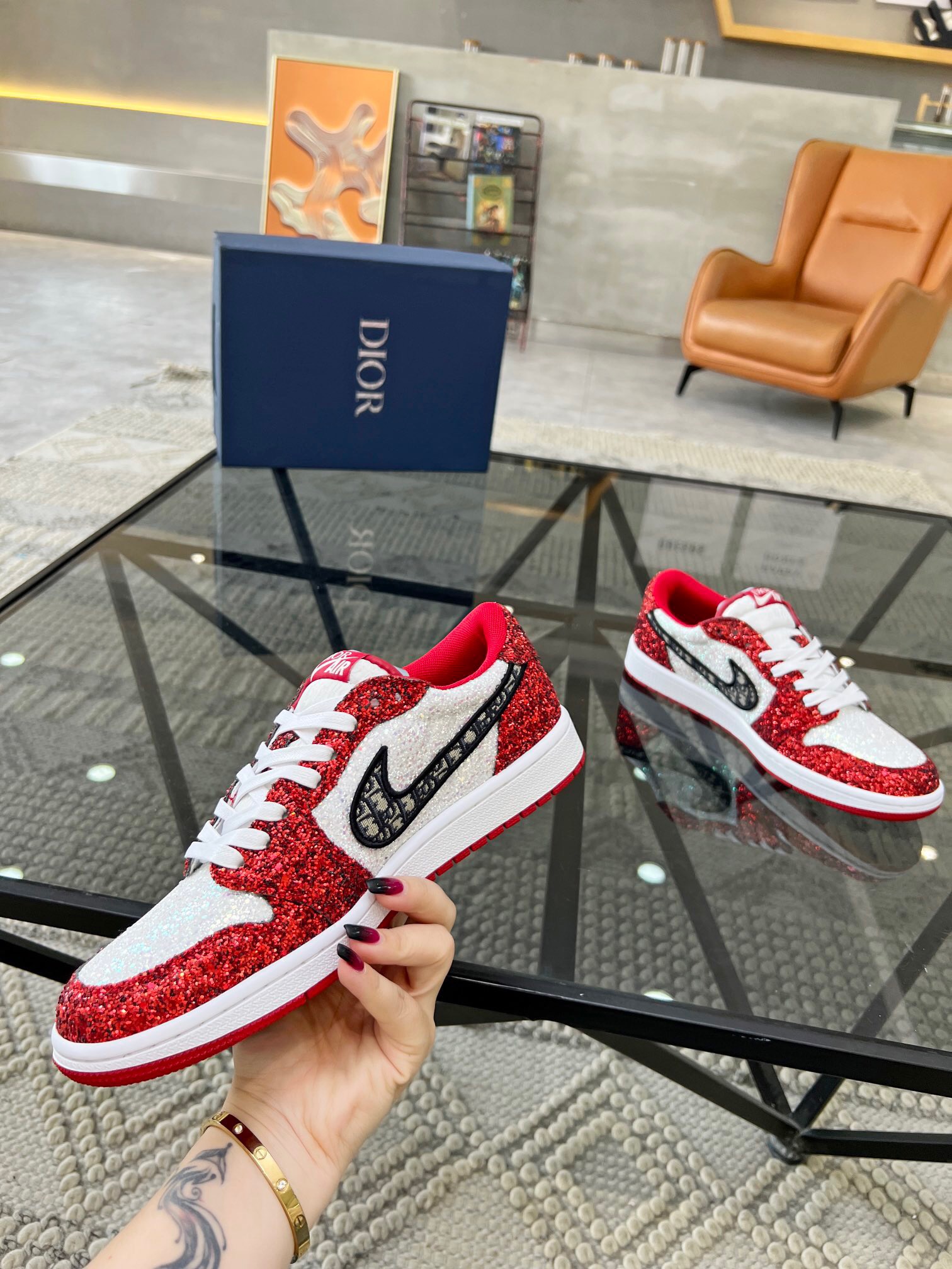 Men D*ior Top Sneakers