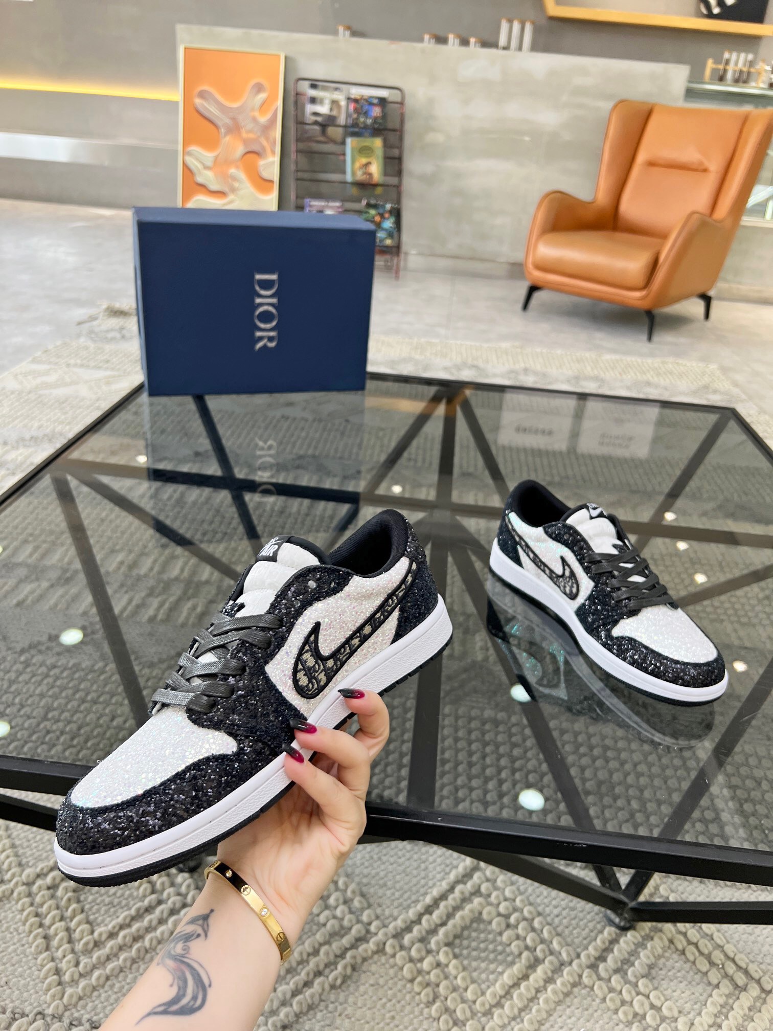 Men D*ior Top Sneakers