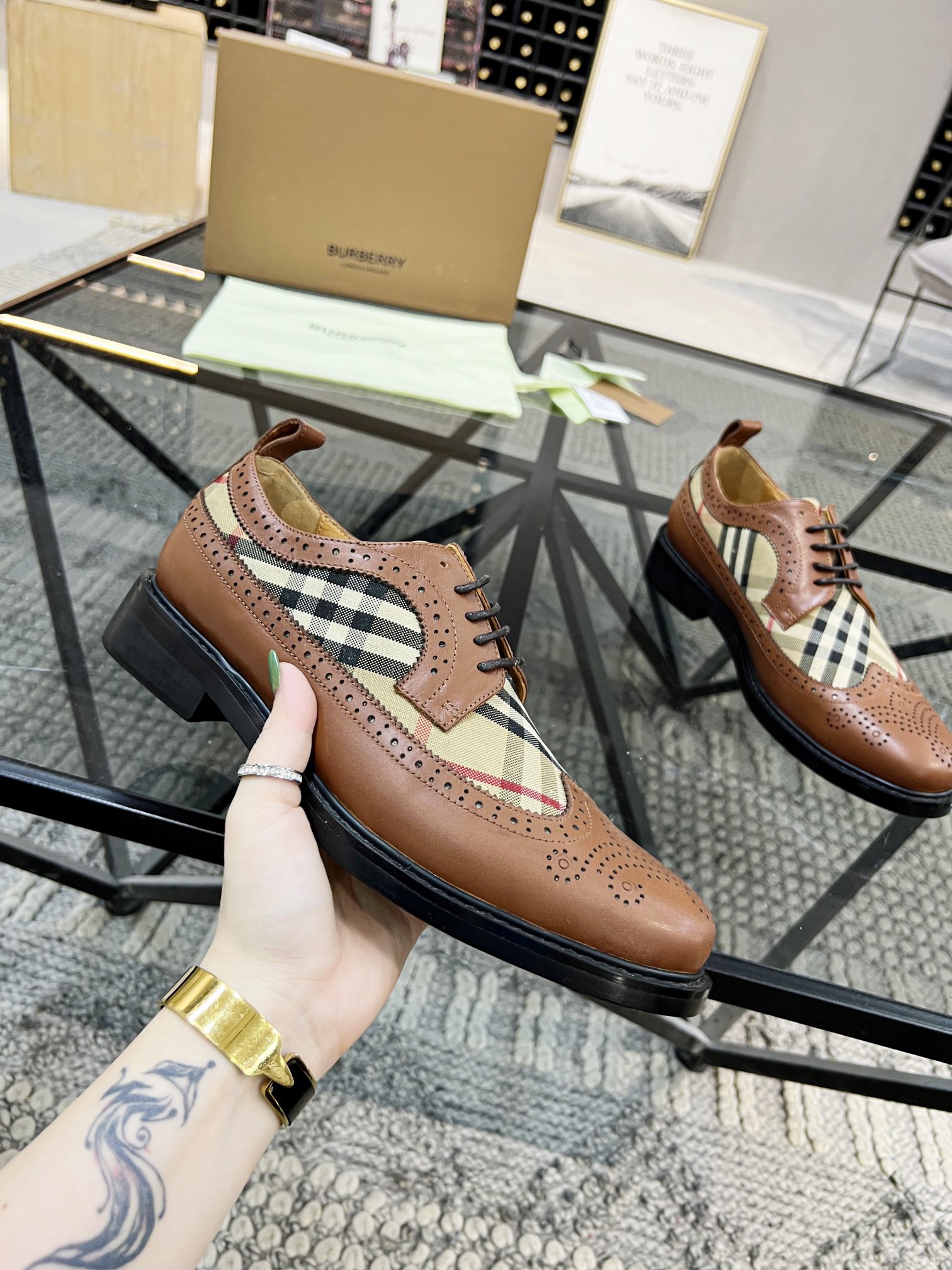 Men B*urberry Top Sneaker Maikesneakers