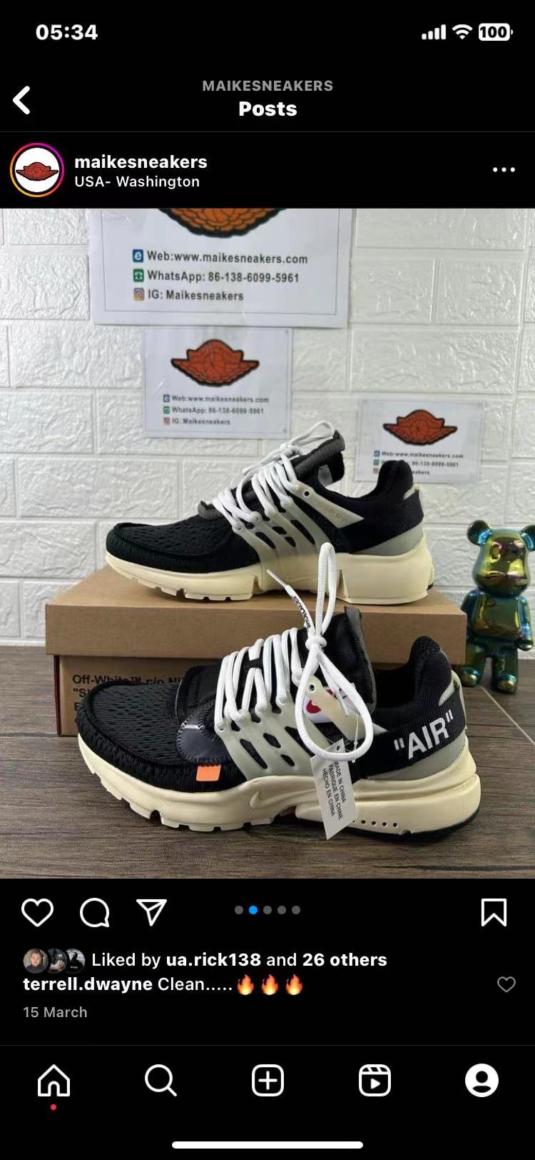 from Off White Nike Air Presto 2.0