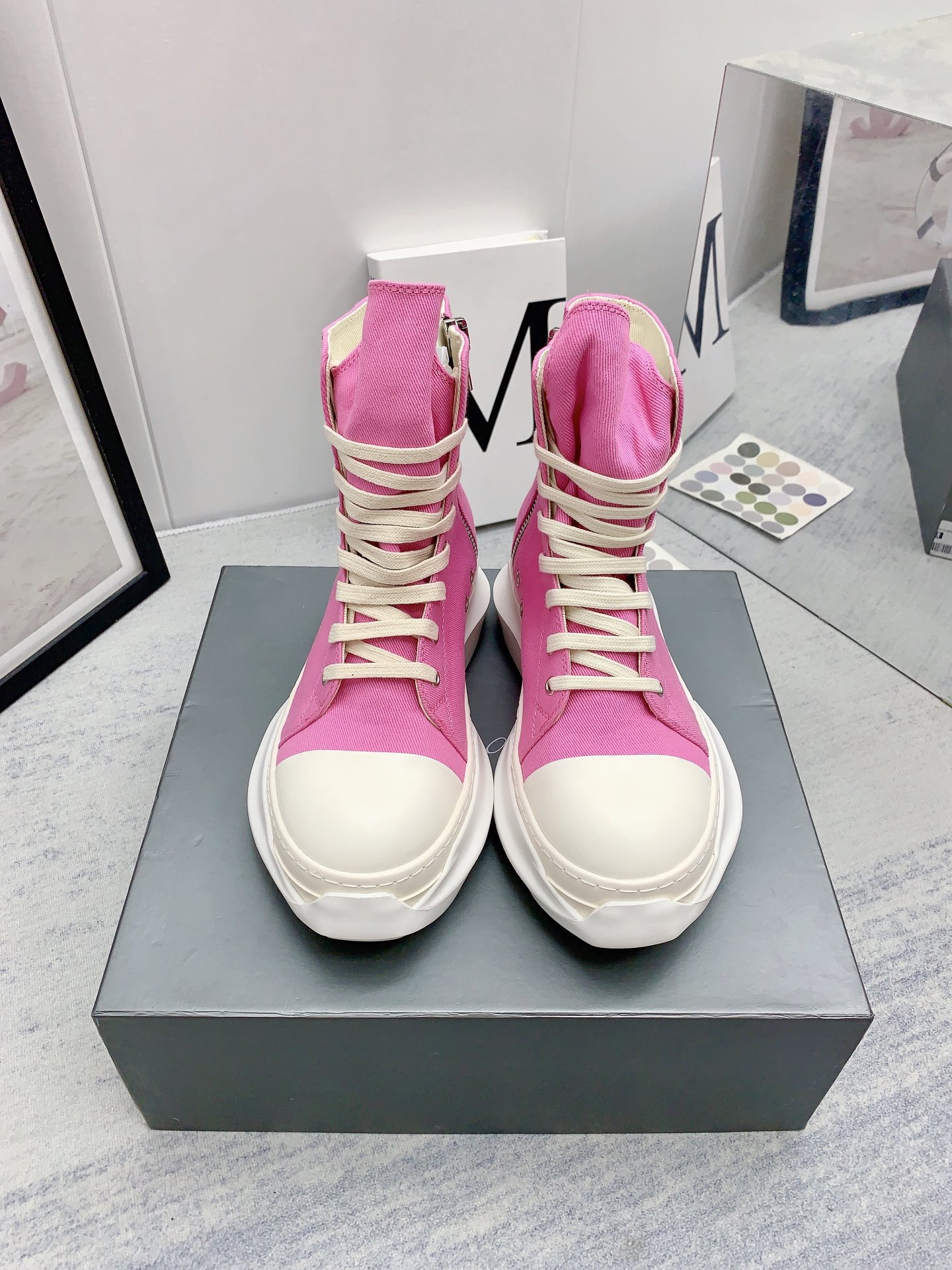 Men Women R*ick O*wens Top Sneaker