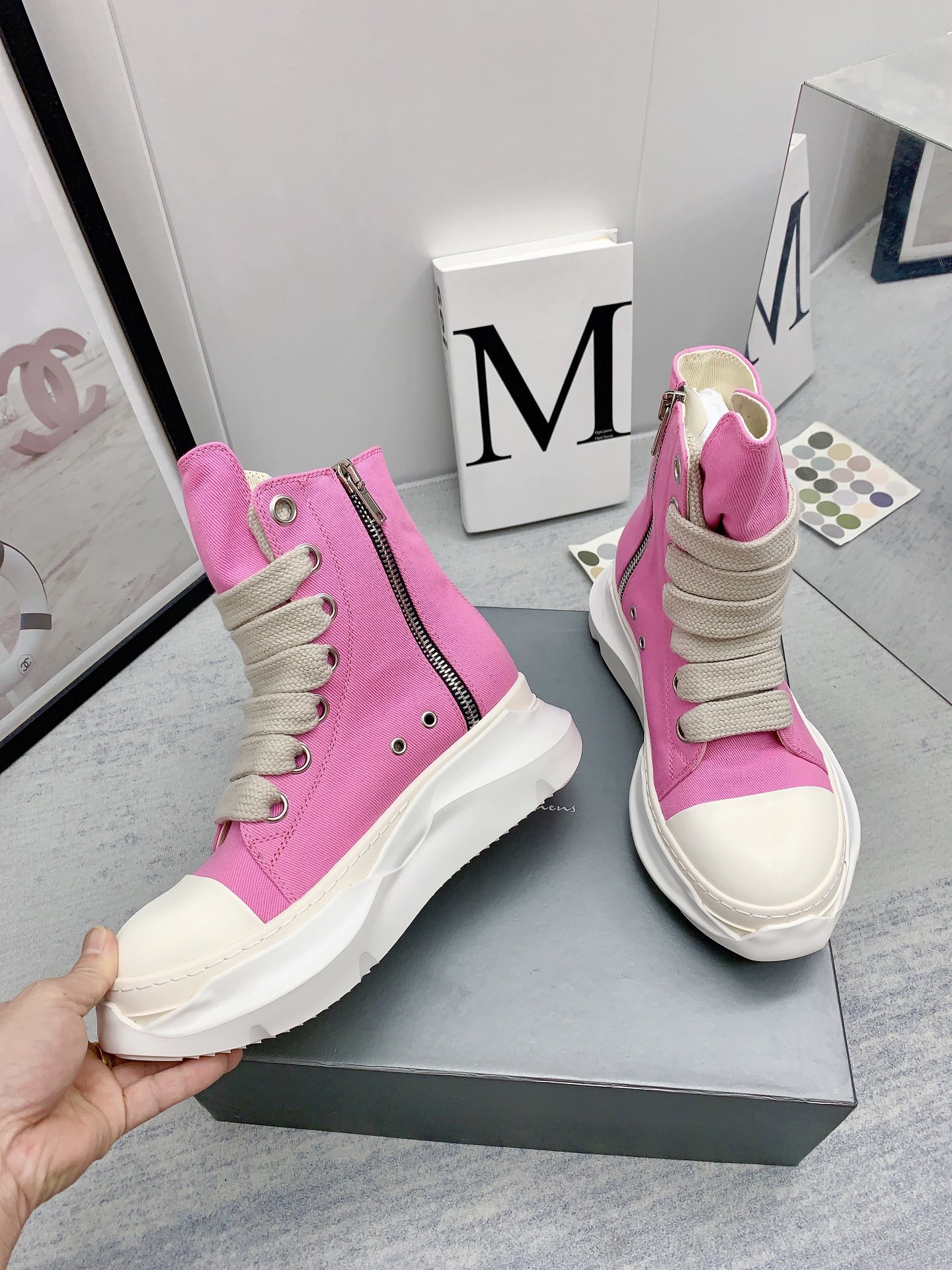 Men Women R*ick O*wens Top Sneaker