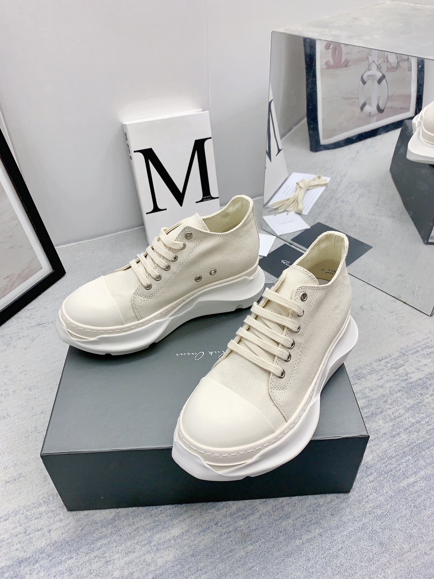 Men Women R*ick O*wens Top Sneaker