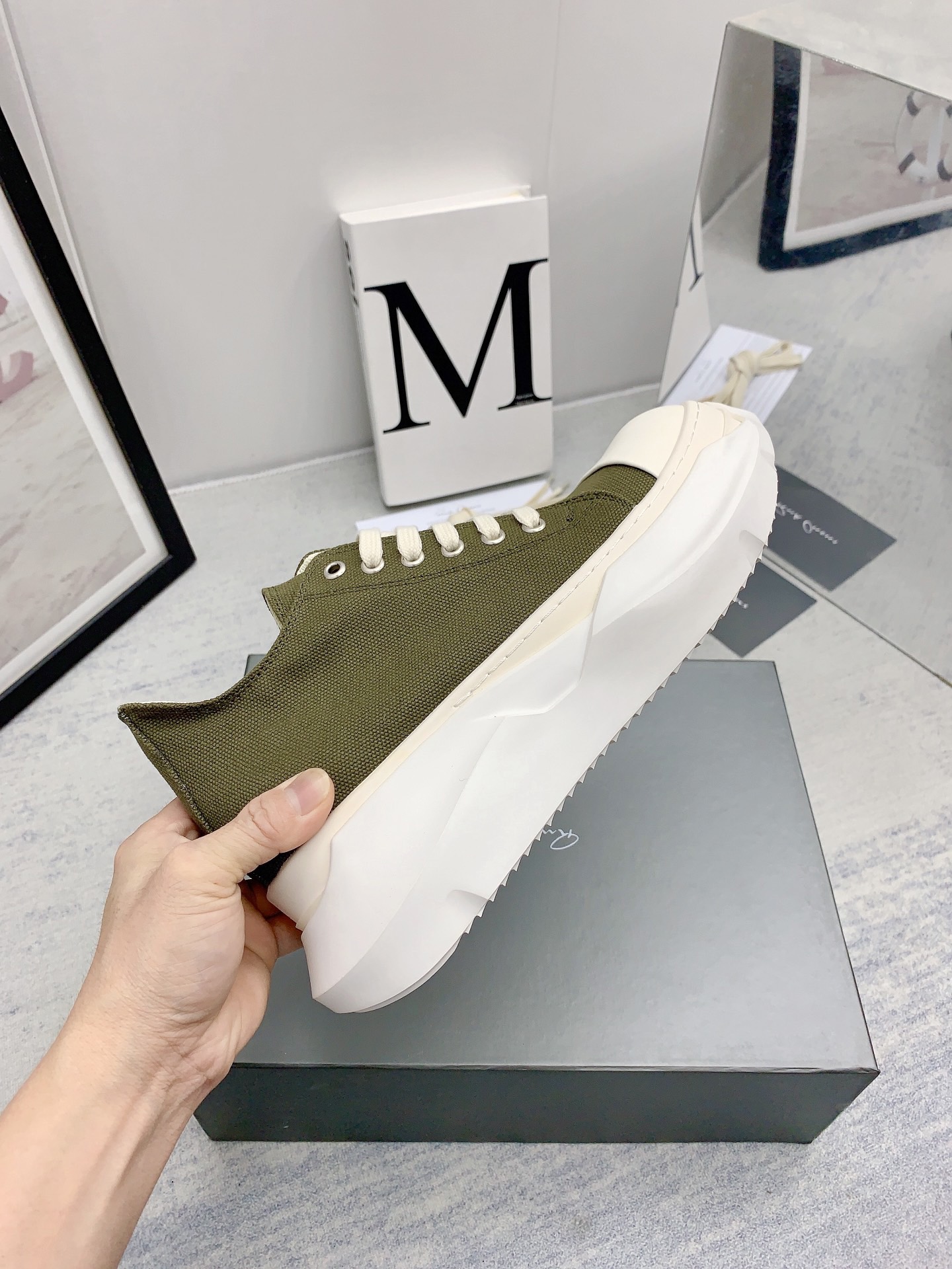 Men Women R*ick O*wens Top Sneaker