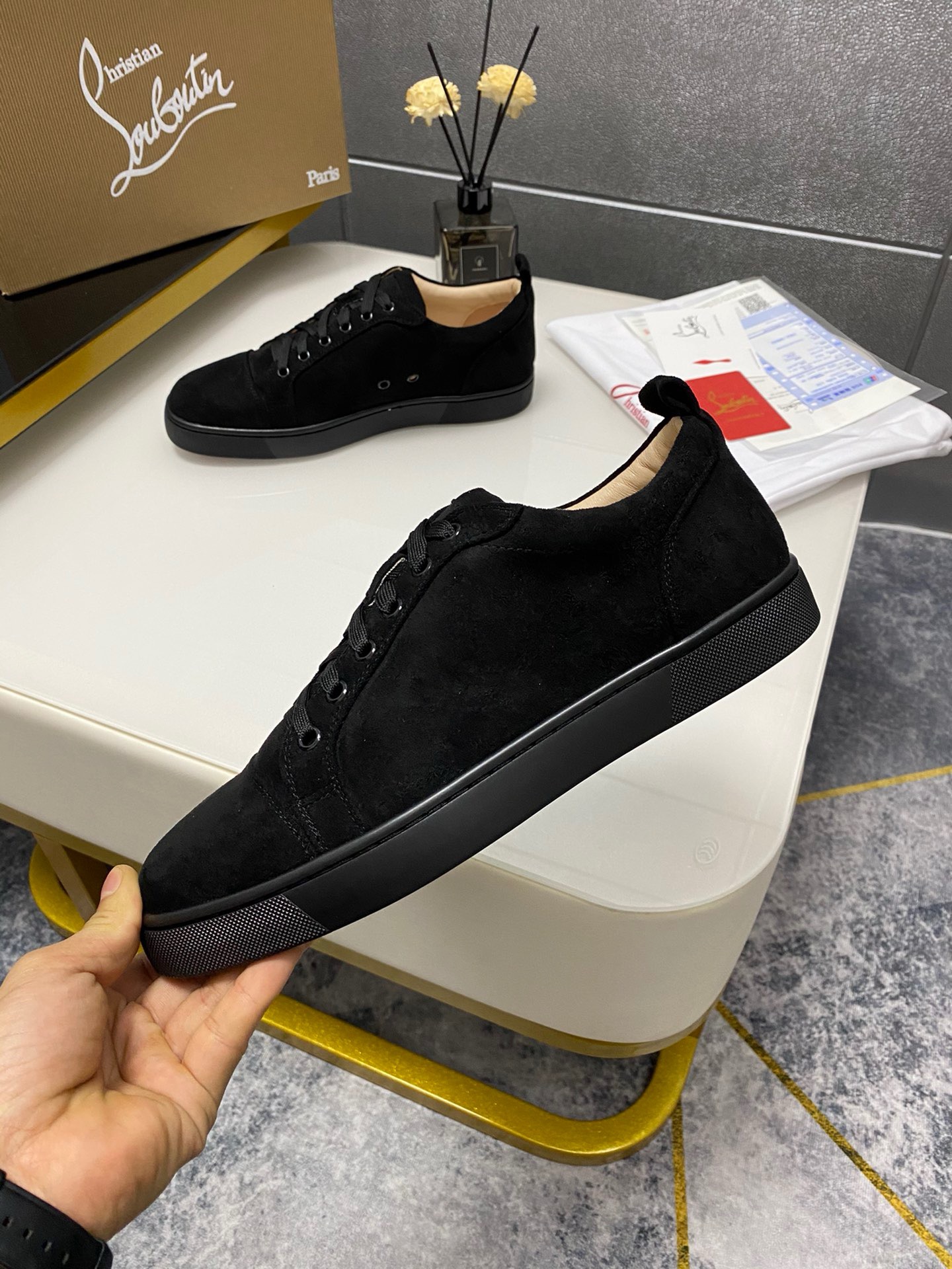 C*hristian ·Louboutin men women TOP sneakers