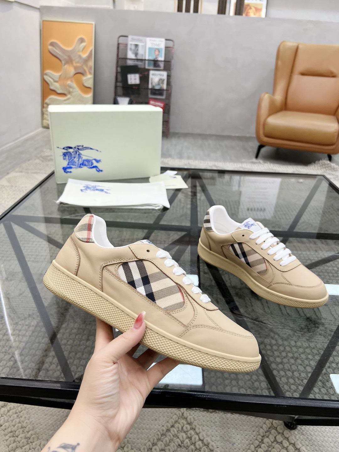 Men B*rberry Sneaker （）