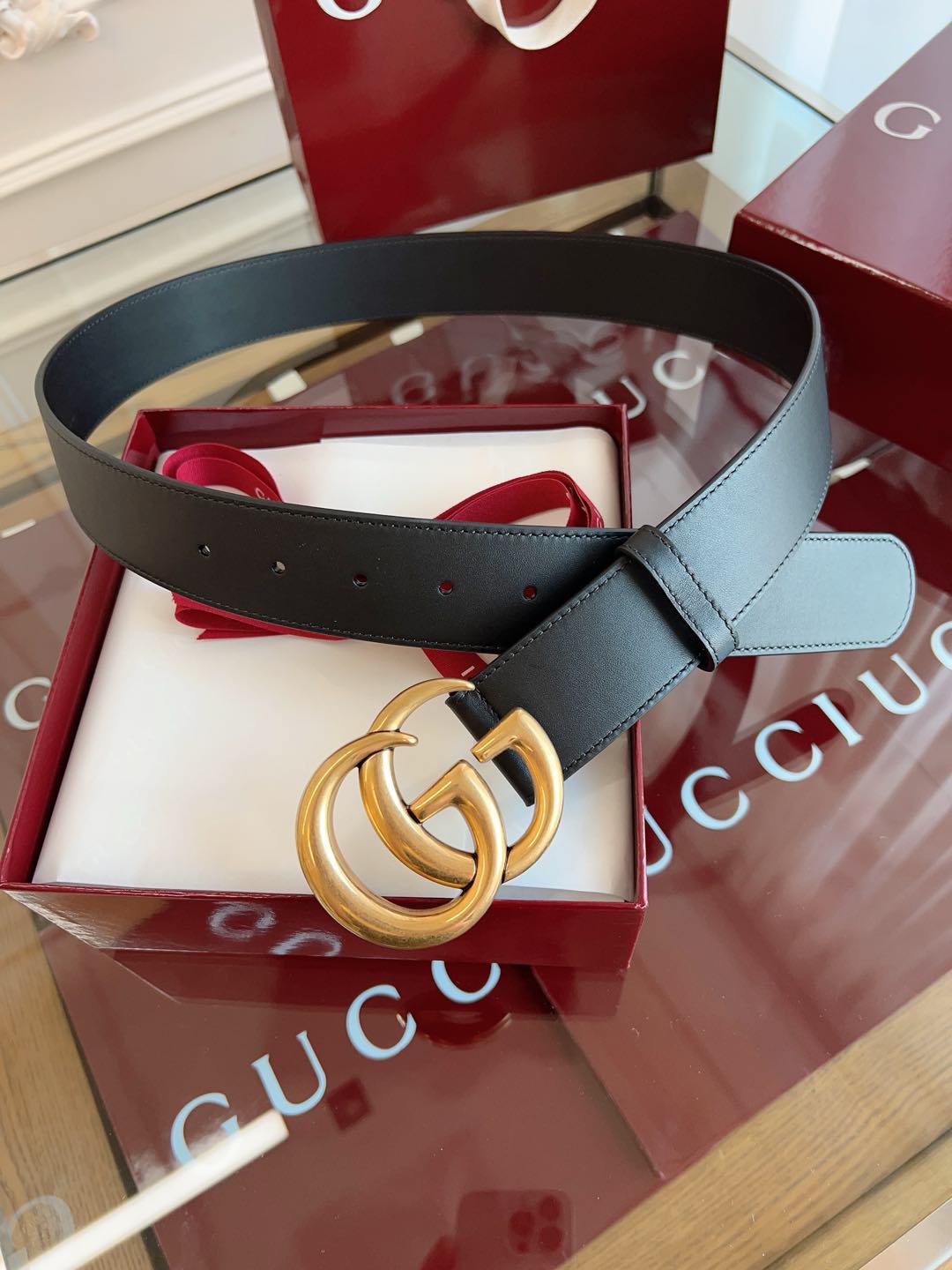 G*ucci Belts Top Quality 4cm