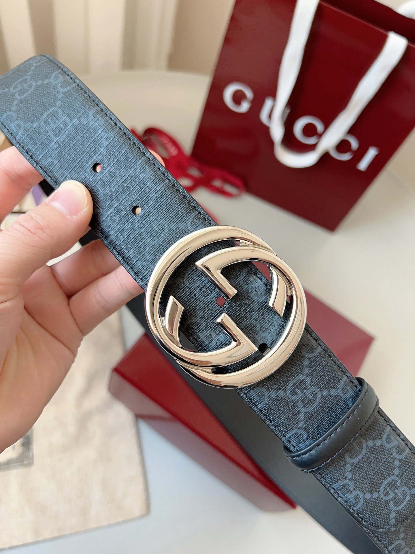 G*ucci Belts Top Quality 4cm