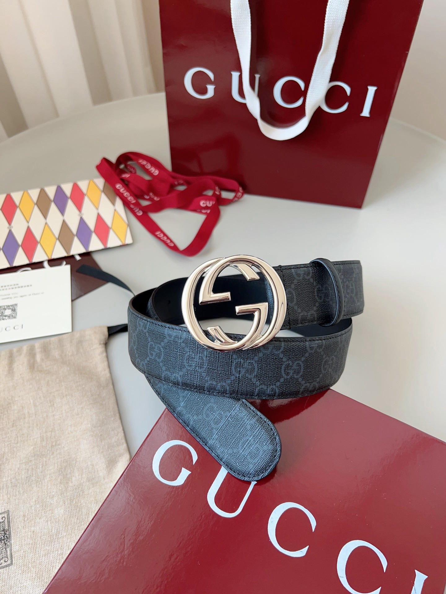G*ucci Belts Top Quality 4cm